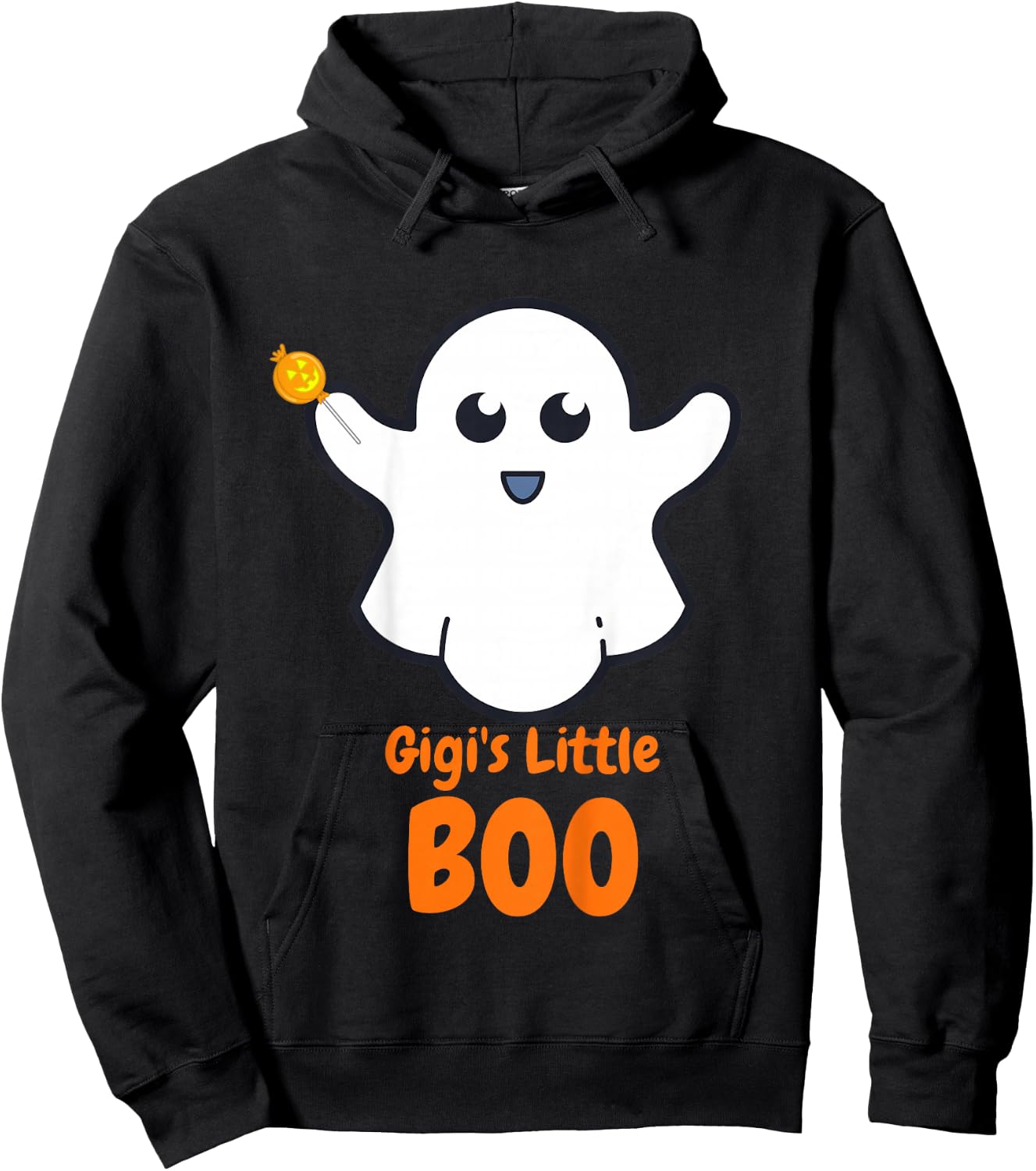 Kids Gigi's Little Boo - Halloween Gift Kids Boys Girls Toddler Hoodie - Hoodie | Black