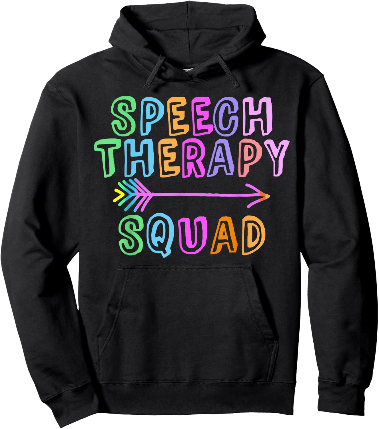 SPEECH THERAPY SQUAD Speechie Teacher SPED Crew OT Team Hoodie - Hoodie | Black