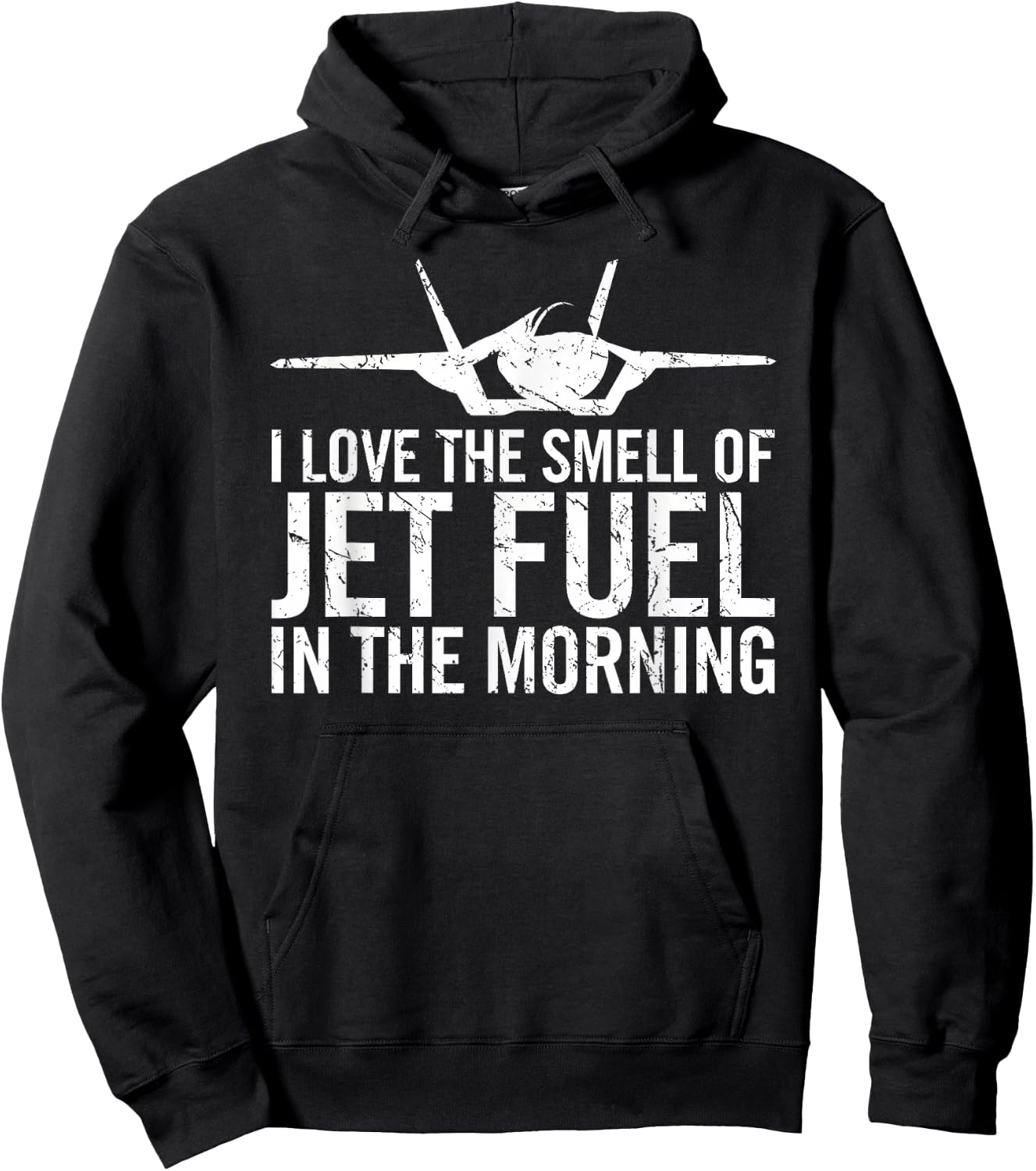 I Love The Smell of Jet Fuel in The Morning F35 Fighter Jet Hoodie - Hoodie | Black