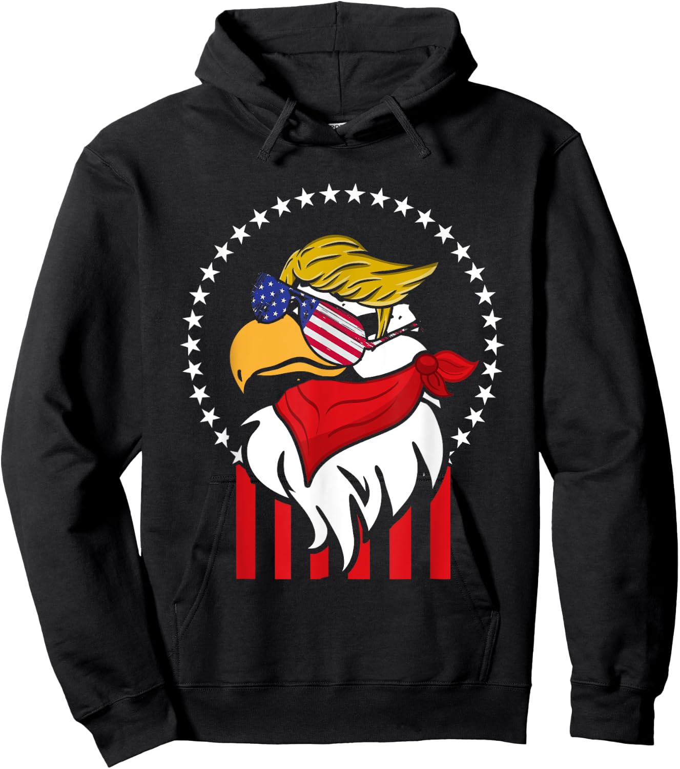 Funny Independence Day 4th July Patriotic Bird United States Hoodie - Hoodie | Black