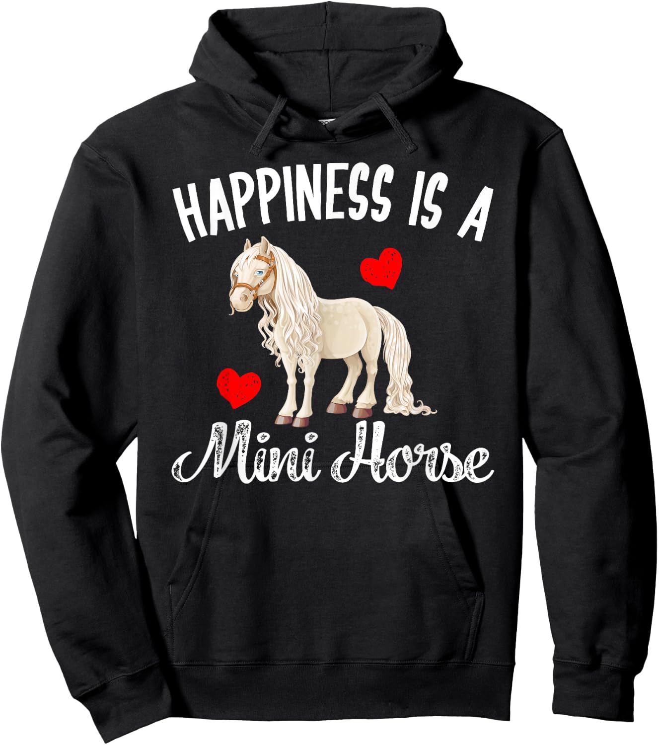 Miniature Horse Gifts Mini Horse Shirt Pet Horse Lovers Hoodie - Hoodie | Black