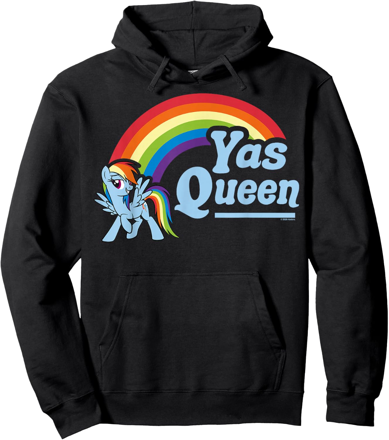 My Little Pony: Friendship is Magic Rainbow Dash Yas Queen Hoodie - Hoodie | Black