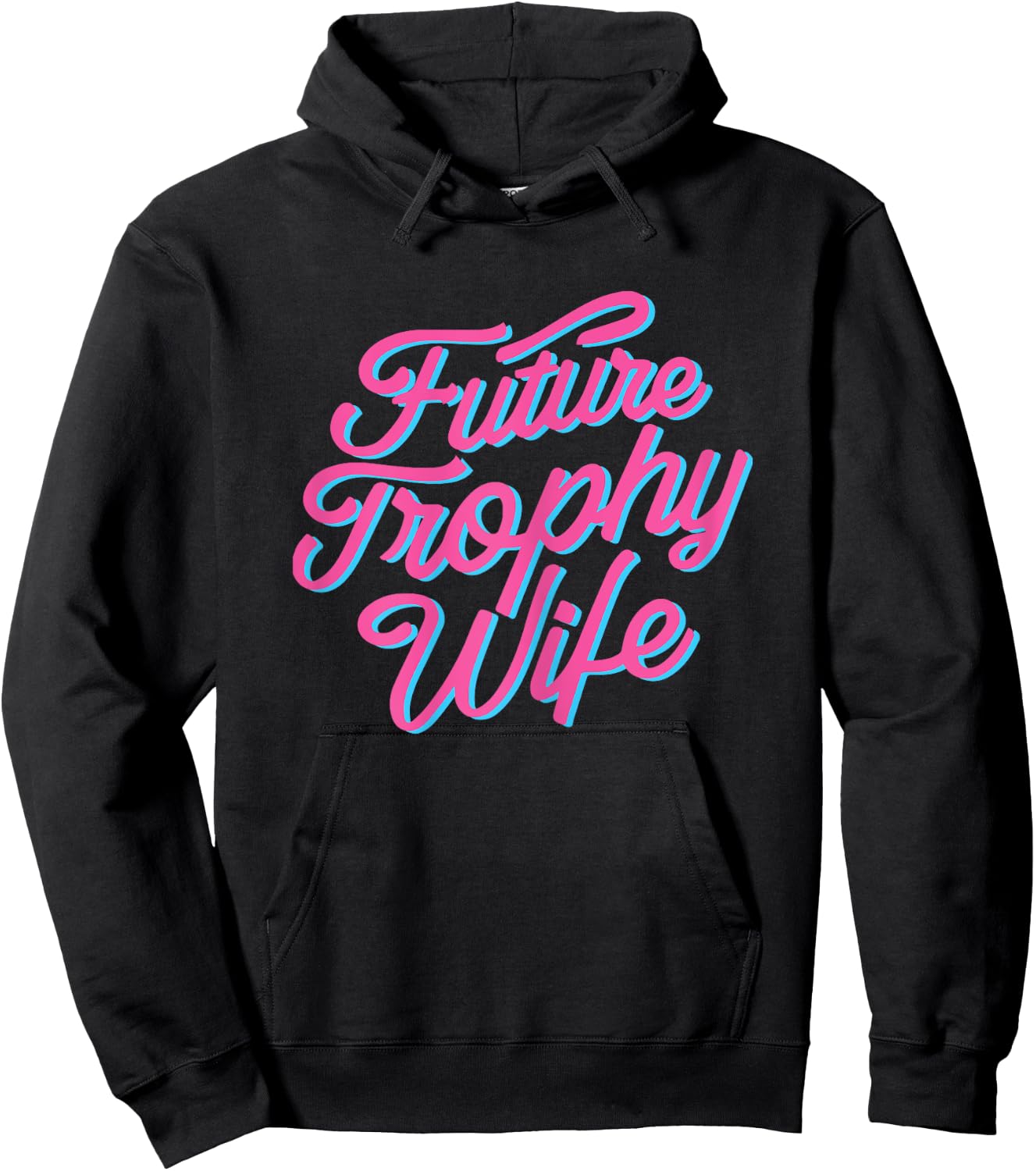 Future Trophy Wife Funny Slogan Bride y2k Fiancé girly cute Hoodie - Hoodie | Black