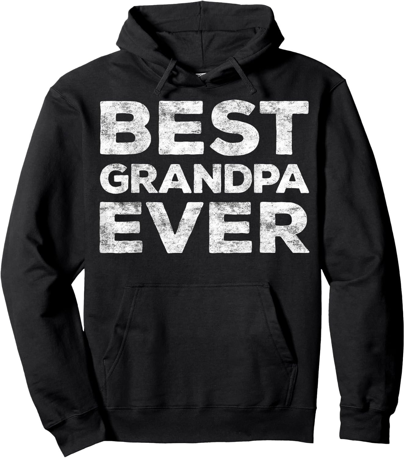 Best Grandpa Ever Shirt Men Grandfather Fathers Day Hoodie - Hoodie | Black
