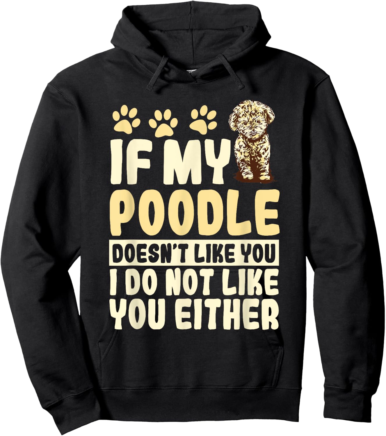 Poodle Dog Pet Owner Breeders Water Retriever Lover Men Women Hoodie - Hoodie | Black