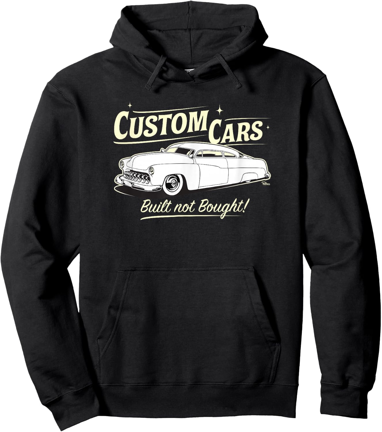 Custom Cars - Built Not Bought - Merc Hoodie - Hoodie | Black