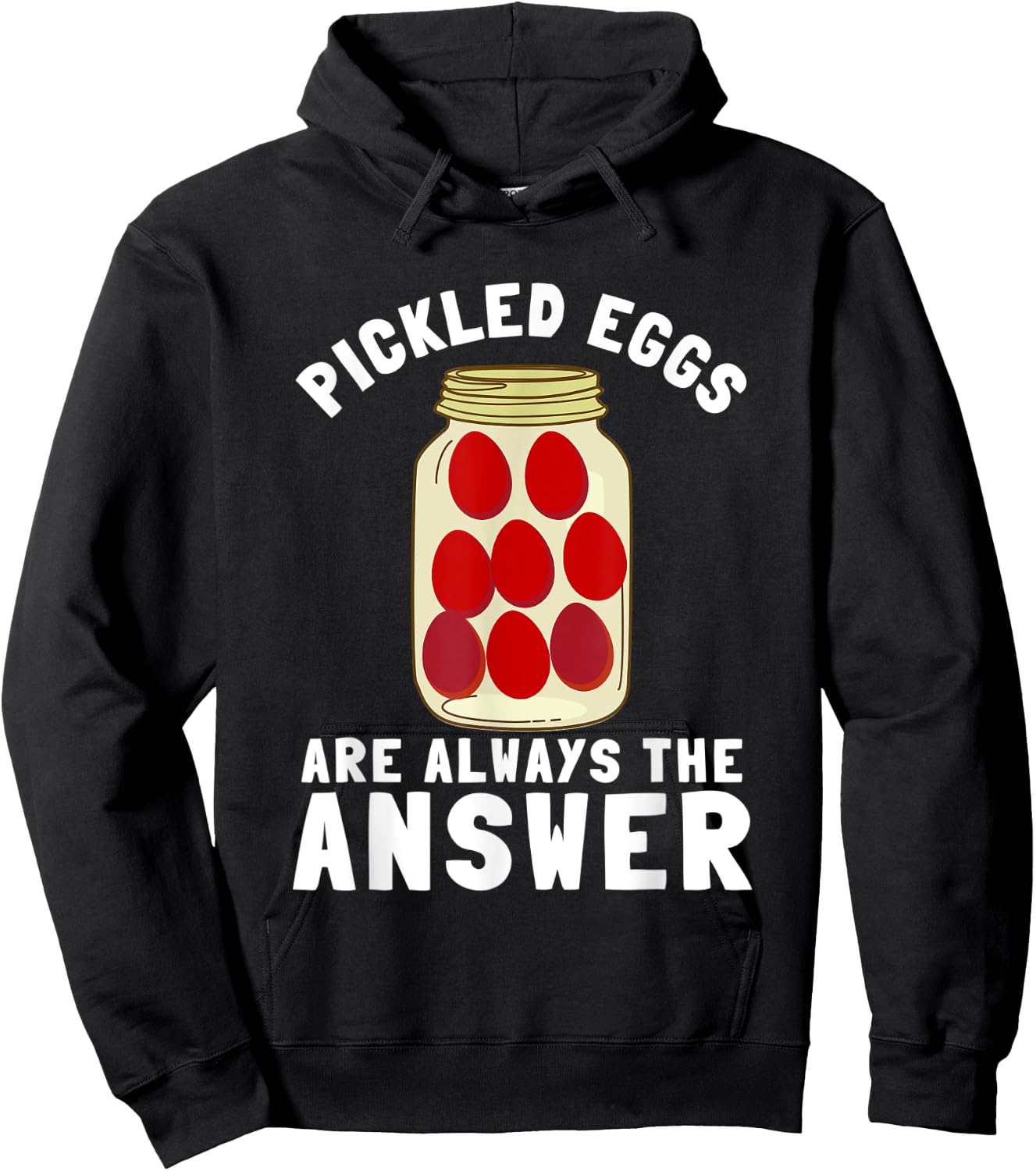 Pennsylvania Pickled Eggs And Egg In Beetroot Vinegar Hoodie - Hoodie | Black