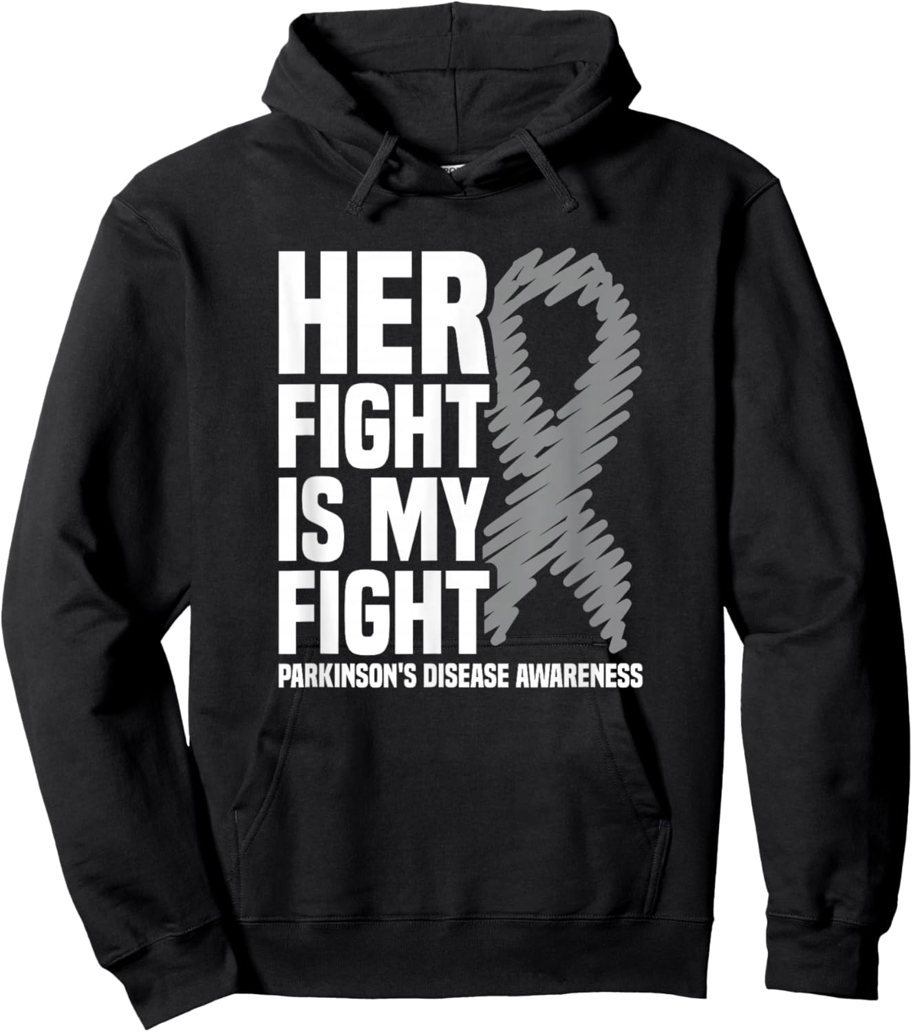 Her Fight Is My Fight Parkinson's Disease Awareness Hoodie - Hoodie | Black