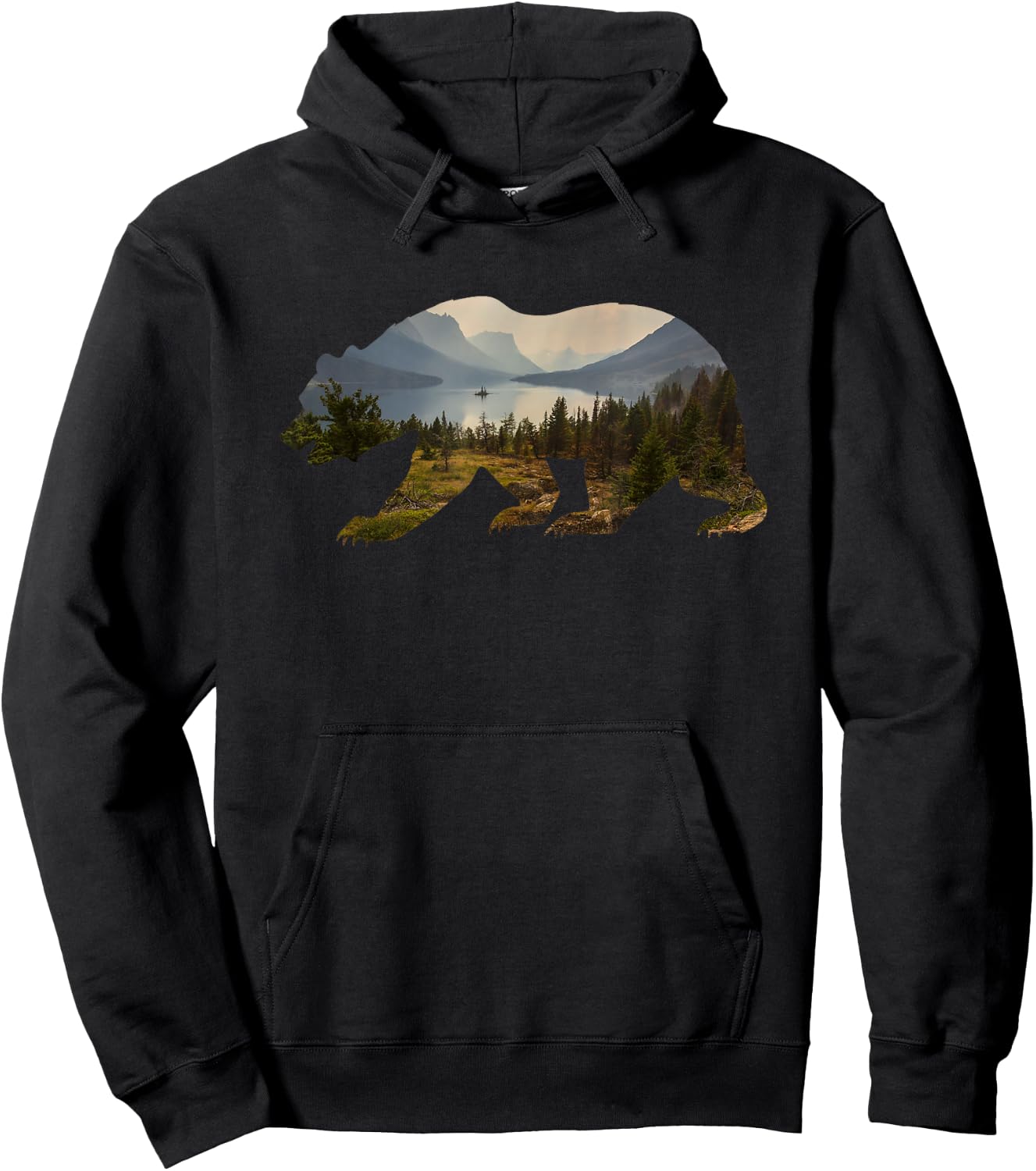 Preserve & Protect Vintage National Park Bear Wildlife Small Hoodie - Hoodie | Black