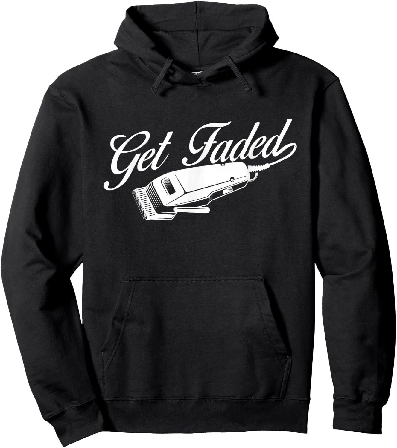 Get Faded - Barber Hairdresser Hair Stylist Haircut Hoodie - Hoodie | Black