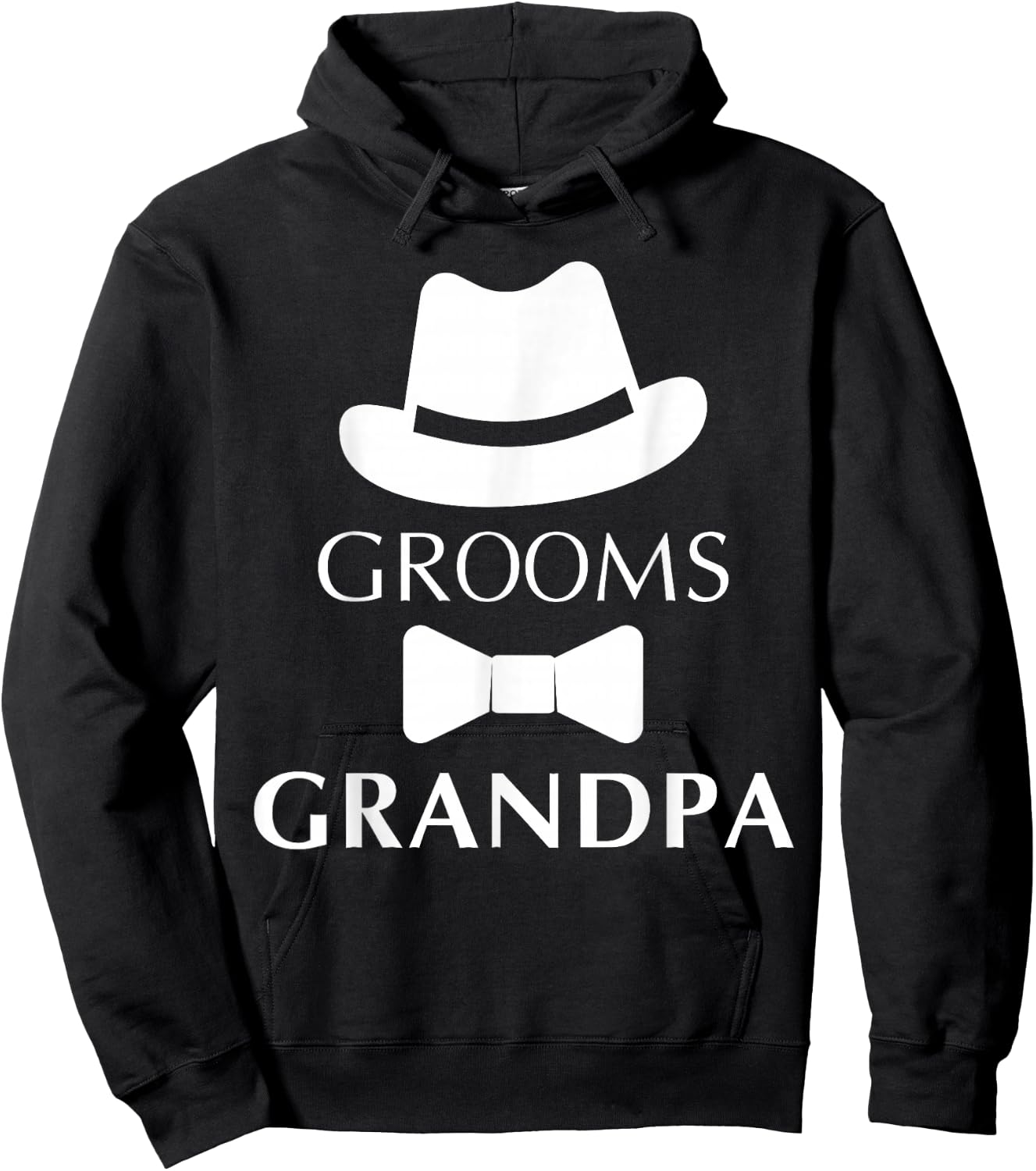 Groom's Grandpa, Grandpa Of The Groom Wedding Hoodie - Hoodie | Black