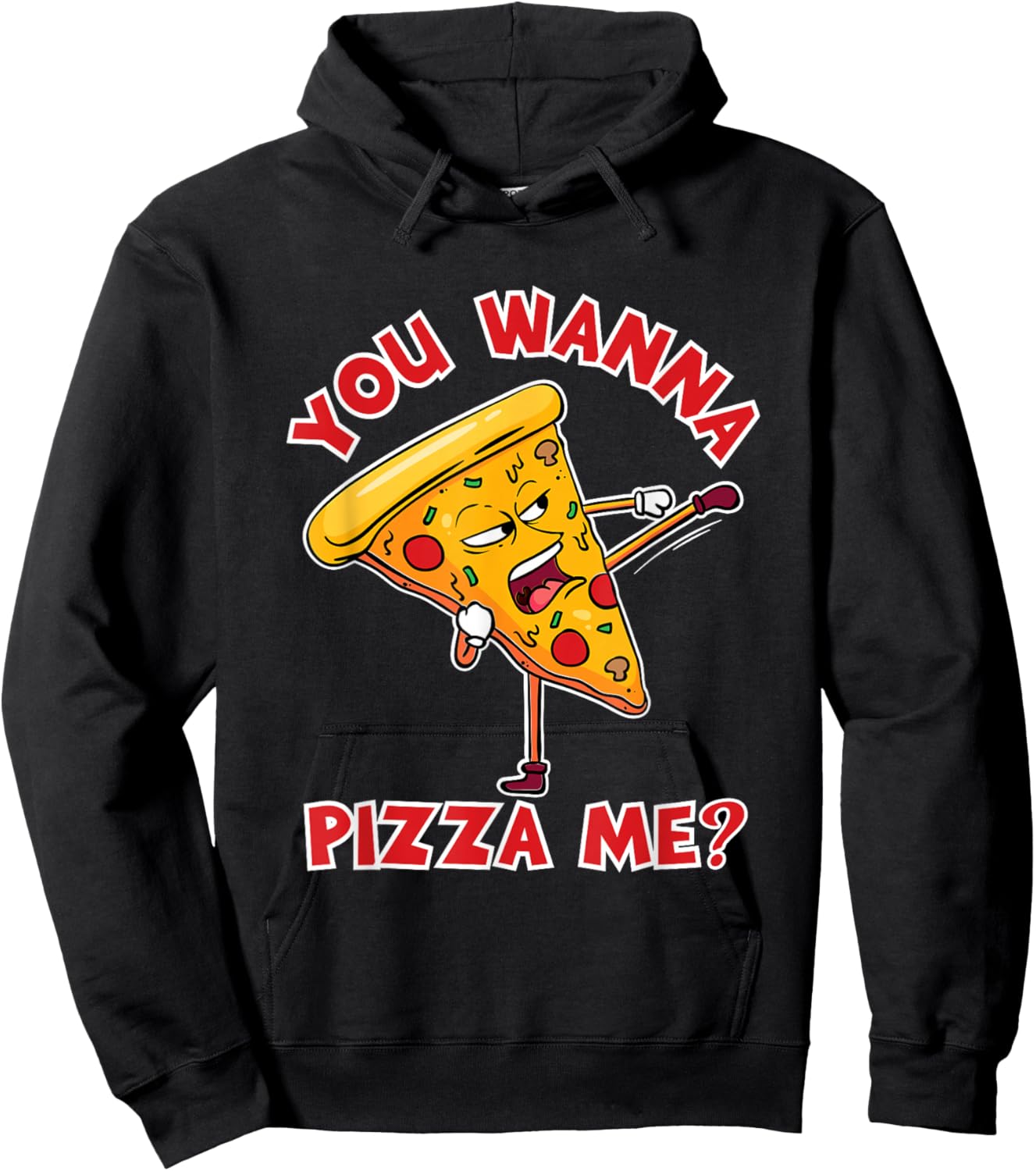 You Wanna Pizza Me Ninja Karate Sahbumnim Judo MMA Taekwondo Hoodie - Hoodie | Black