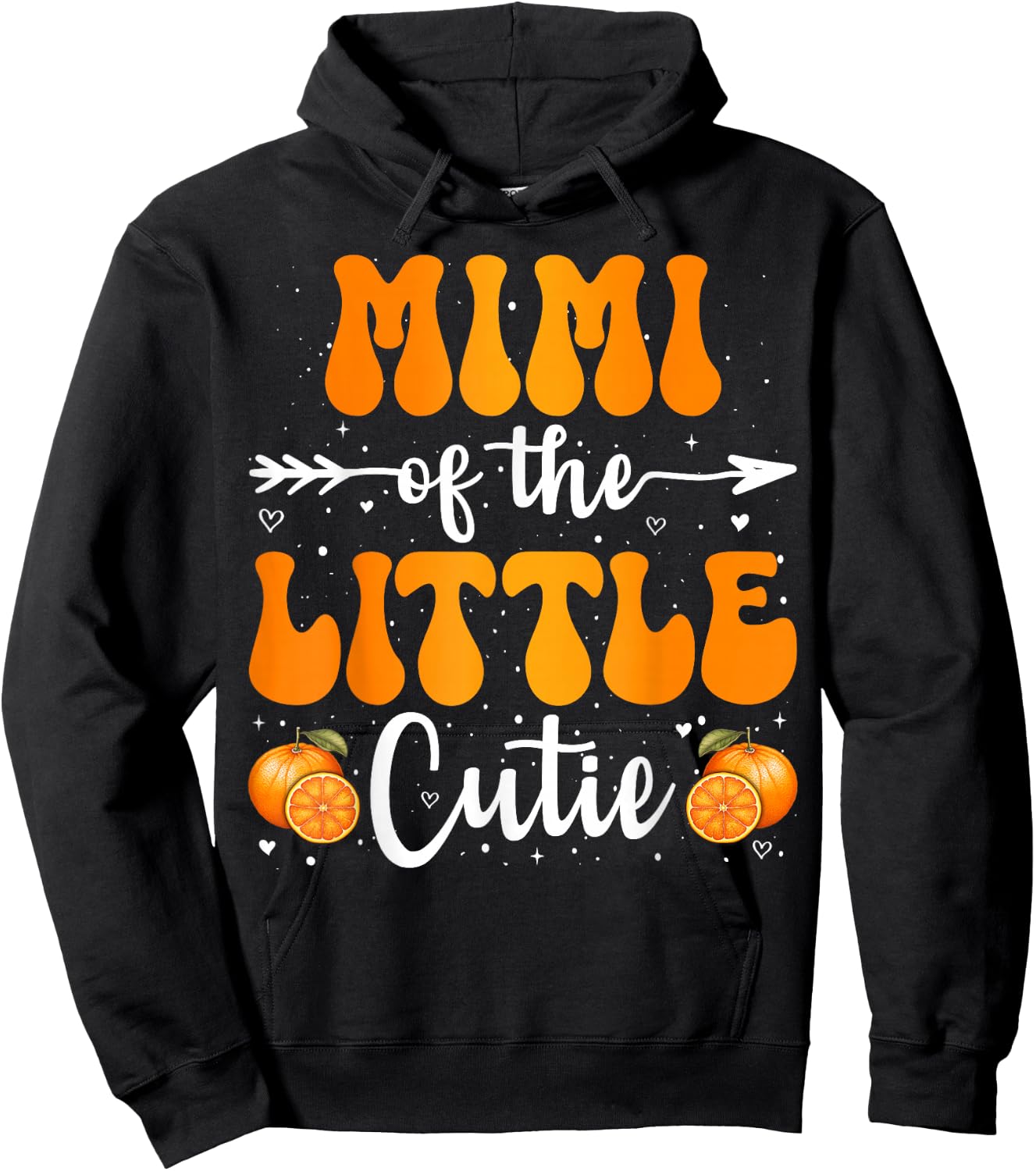 Mimi Of The Little Cutie Orange Clementine Birthday Party Hoodie - Hoodie | Black