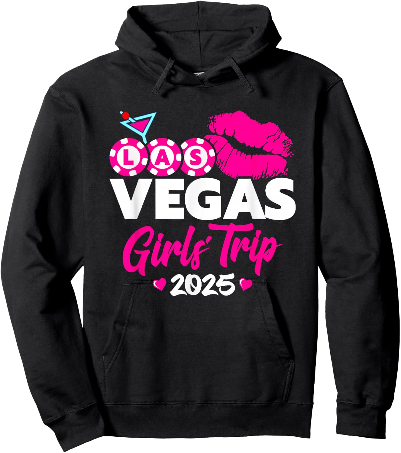 Las Vegas 2025 - Girls Trip Vegas - Vegas Girls Trip 2025 Hoodie - Hoodie | Black