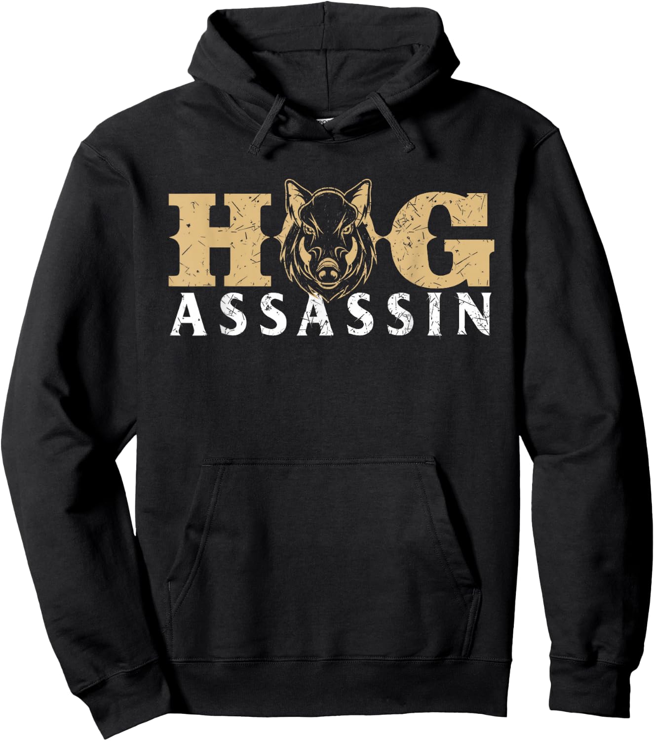 Hog Assassin - Boar Hunting Wild Hog Hunter Hoodie - Hoodie | Black