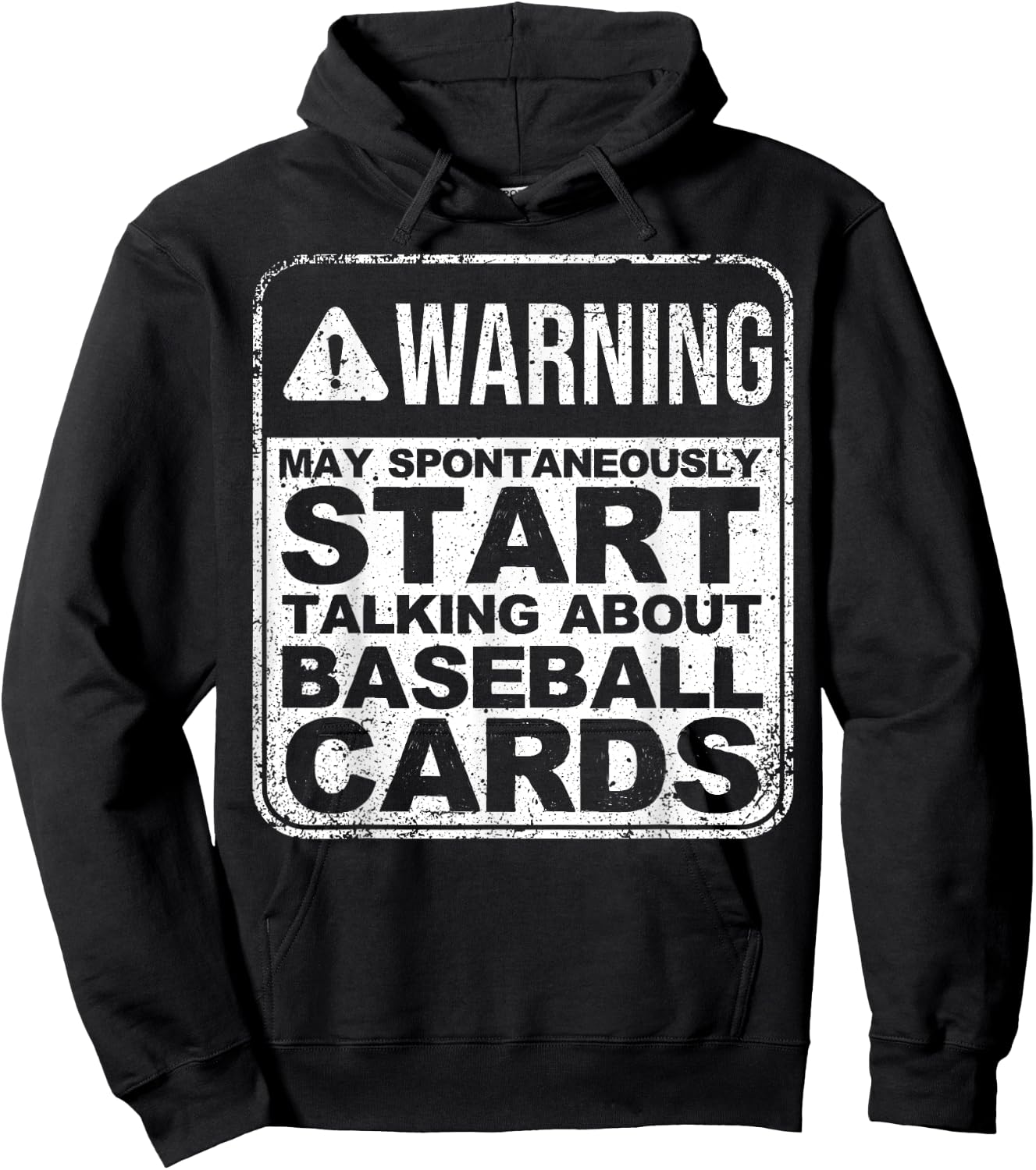 Funny Baseball Art For Baseball Card Collector Men Women Kid Hoodie - Hoodie | Black