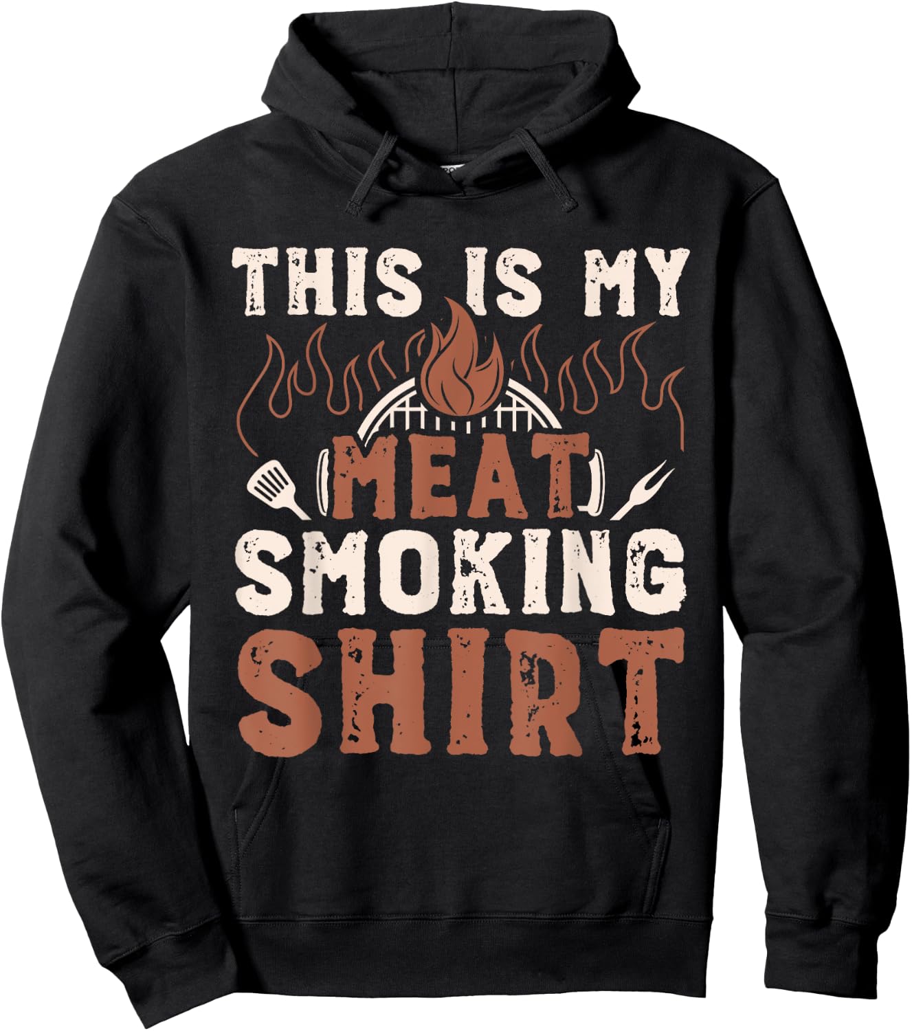 This Is My Meat Smoking Shirt Funny BBQ Pork Pitmaster Hoodie - Hoodie | Black