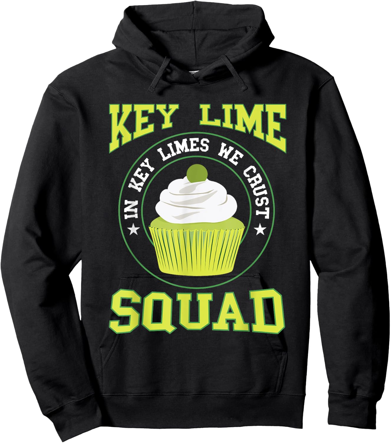 Key Lime Pie Squad Lime Pie Baker Lemon Florida Pie Tart Hoodie - Hoodie | Black