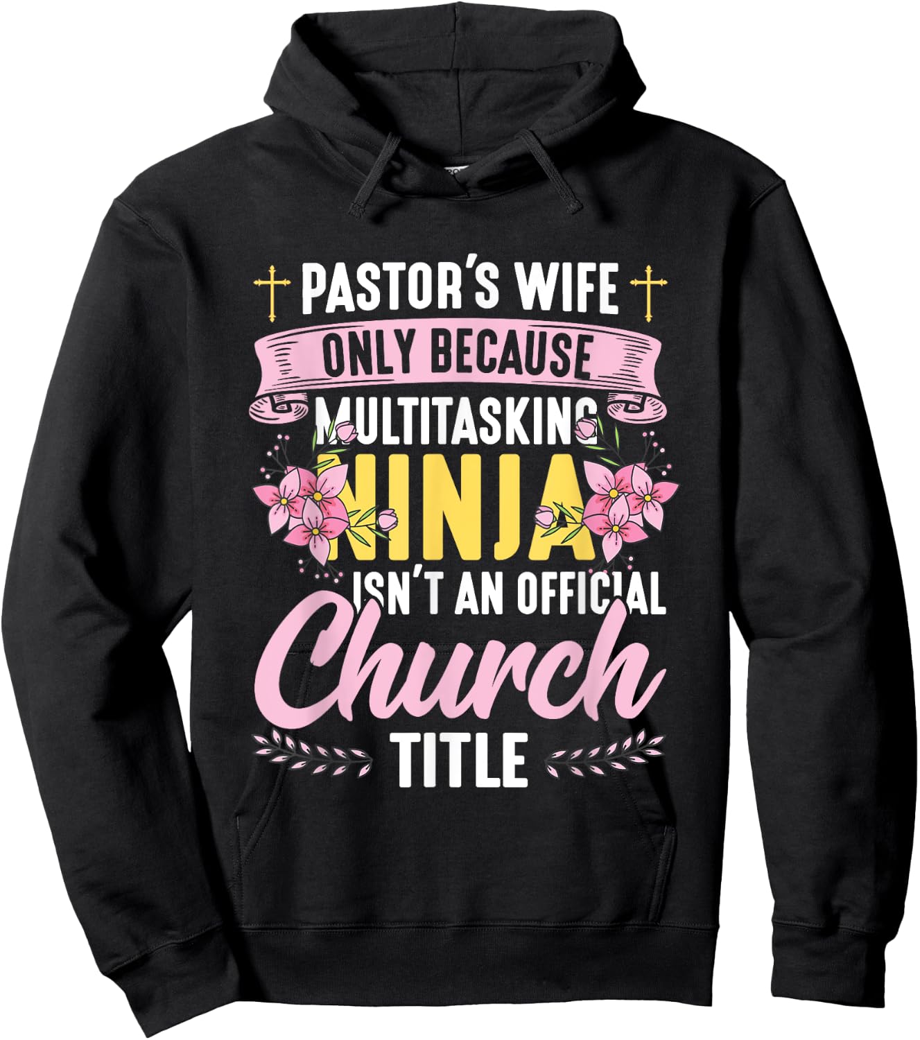 Pastor Wife Appreciation Church Christian Pastor Wife Hoodie - Hoodie | Black