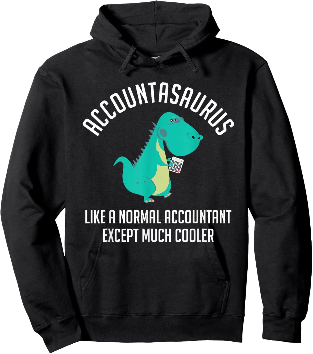 Accountasaurus Accountant CPA Bookkeeper Finance Hoodie - Hoodie | Black