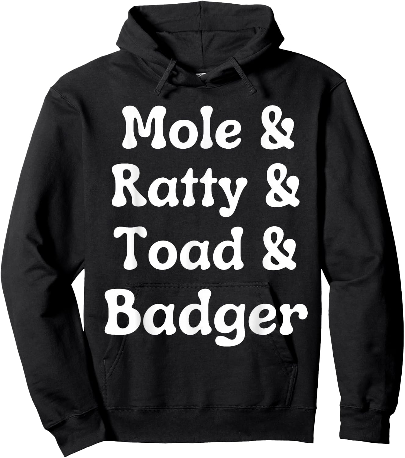 Wind in the Willows Character Funny Hoodie - Hoodie | Black