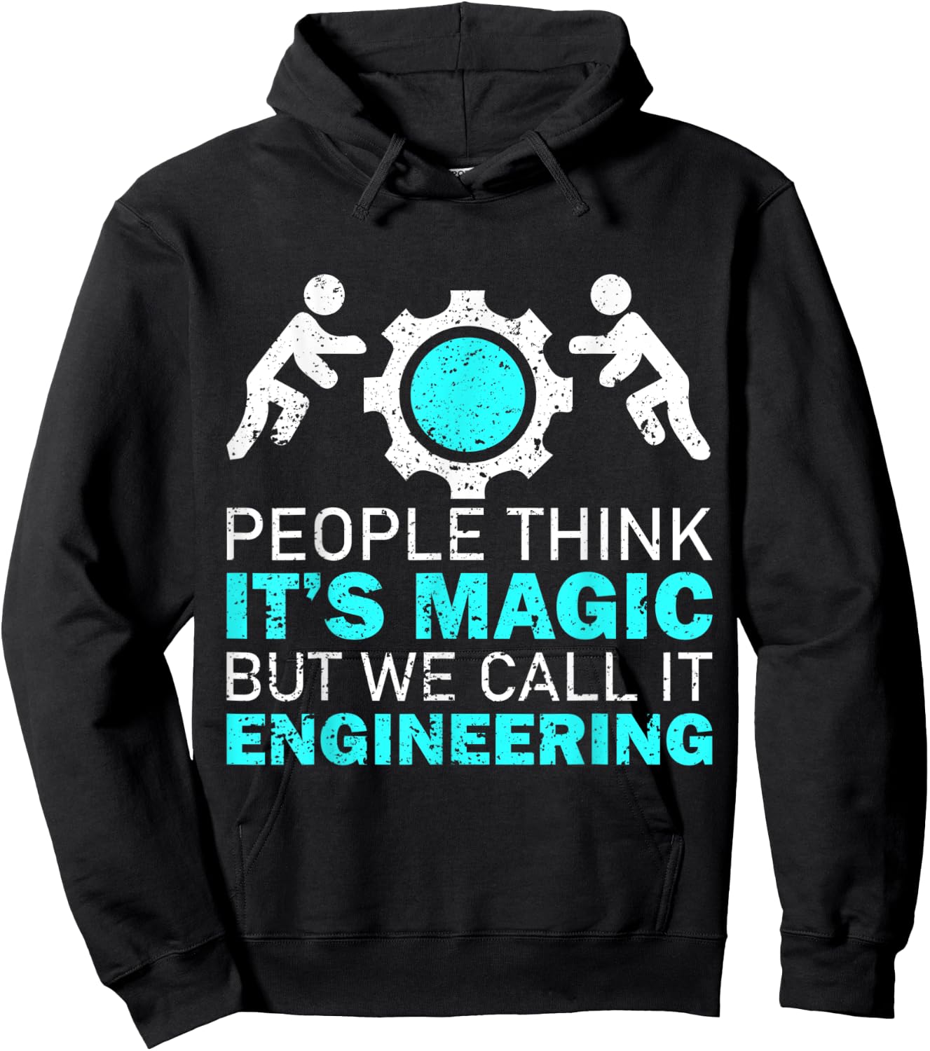 People Think Its Magic, We Call It Engineering Hoodie - Hoodie | Black