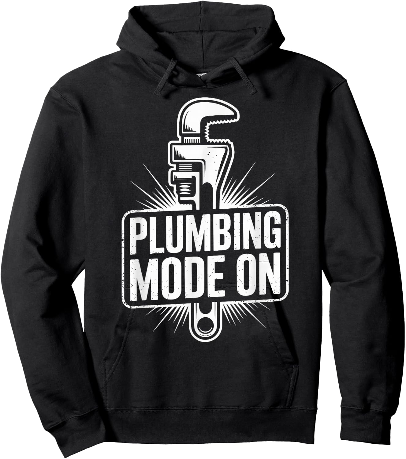 Plumbing Mode On Plumber Funny Hoodie - Hoodie | Black