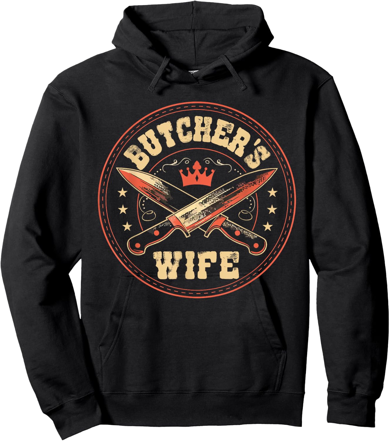 Butcher's Wife Meat Trader Butchery Husband Butcher Hoodie - Hoodie | Black
