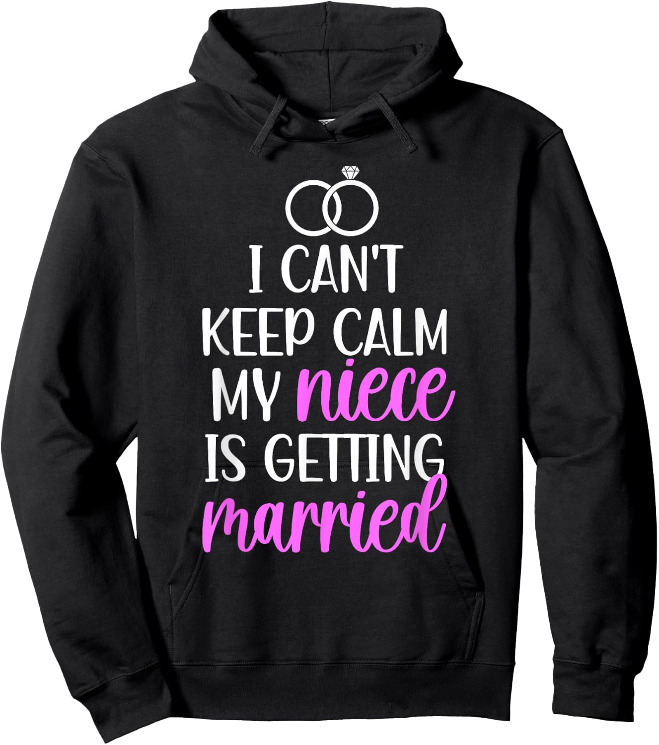 My Niece is Getting Married Aunt of The Bride Aunt Hoodie - Hoodie | Black