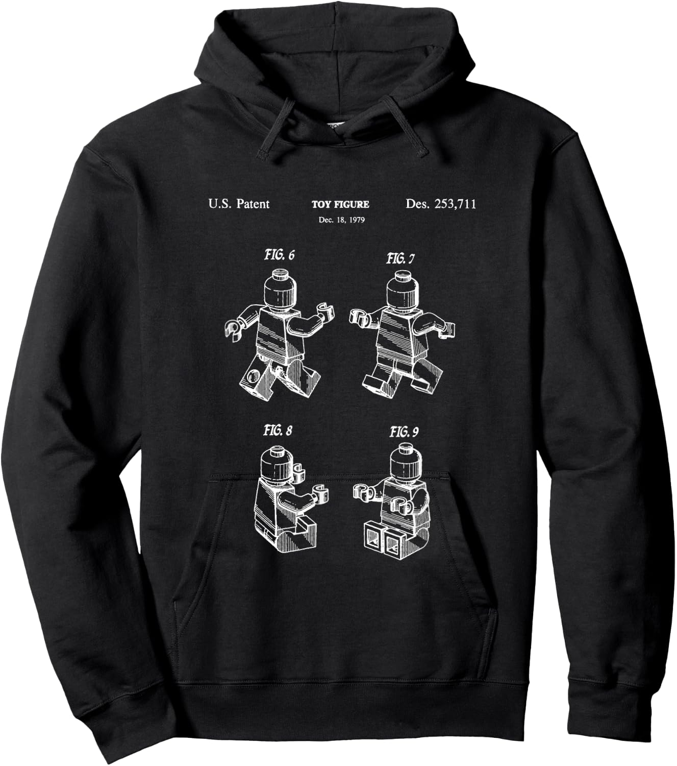 Toy Figurine Patent Master Builder Building Brick Hoodie - Hoodie | Black