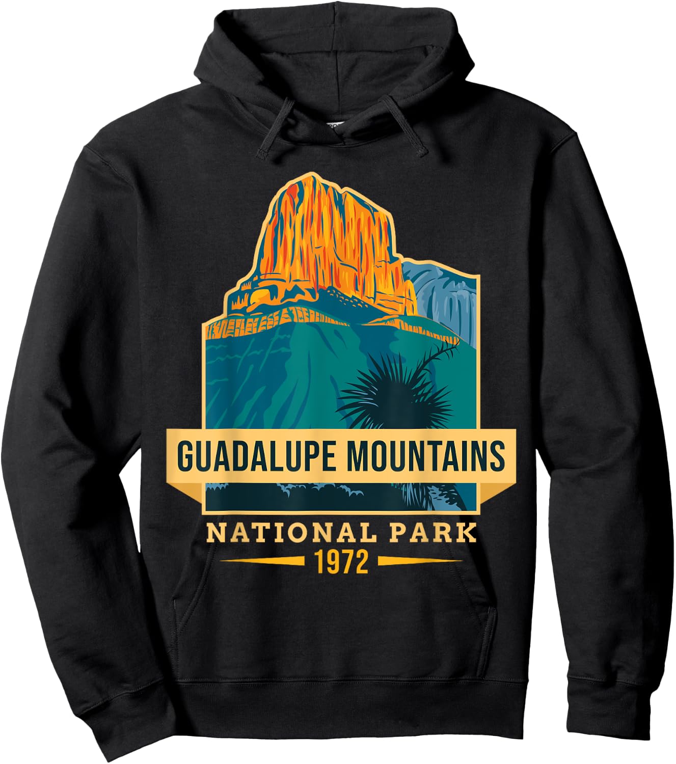 Guadalupe Mountains US National Park Texas Gift Hoodie - Hoodie | Black