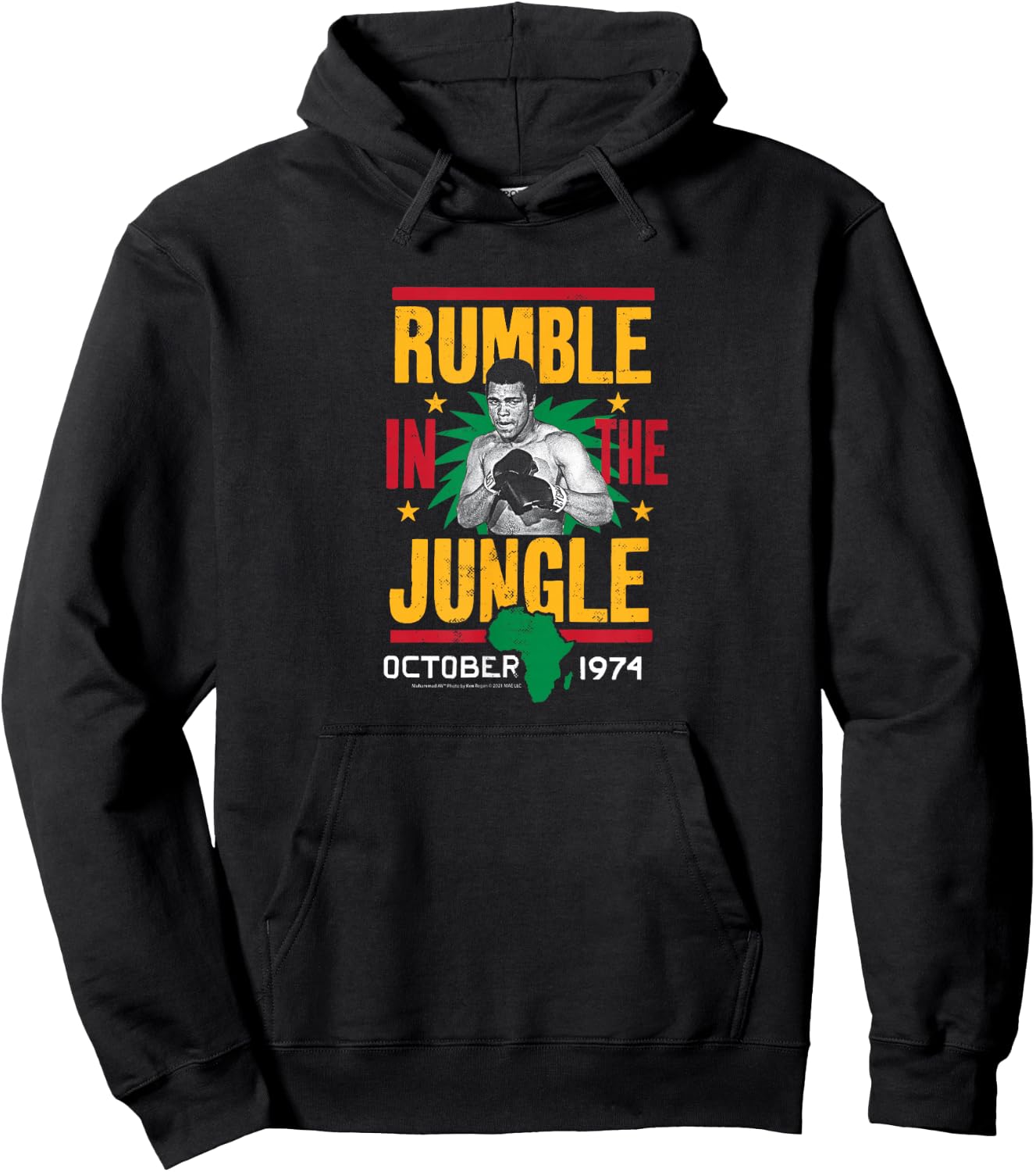 Muhammad Ali - Rumble In The Jungle Hoodie - Hoodie | Black