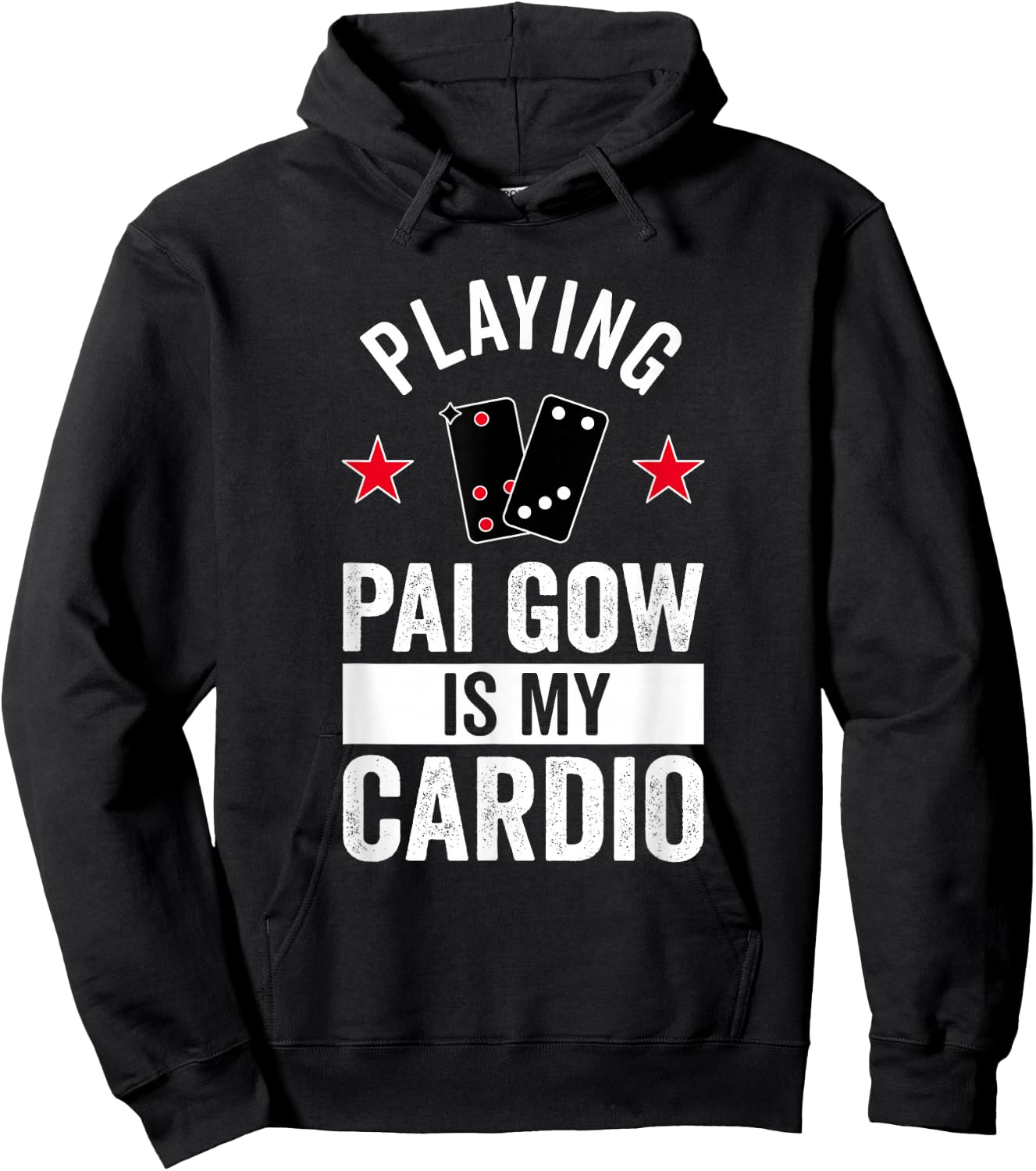 Playing Pai Gow Is My Cardio Hoodie - Hoodie | Black