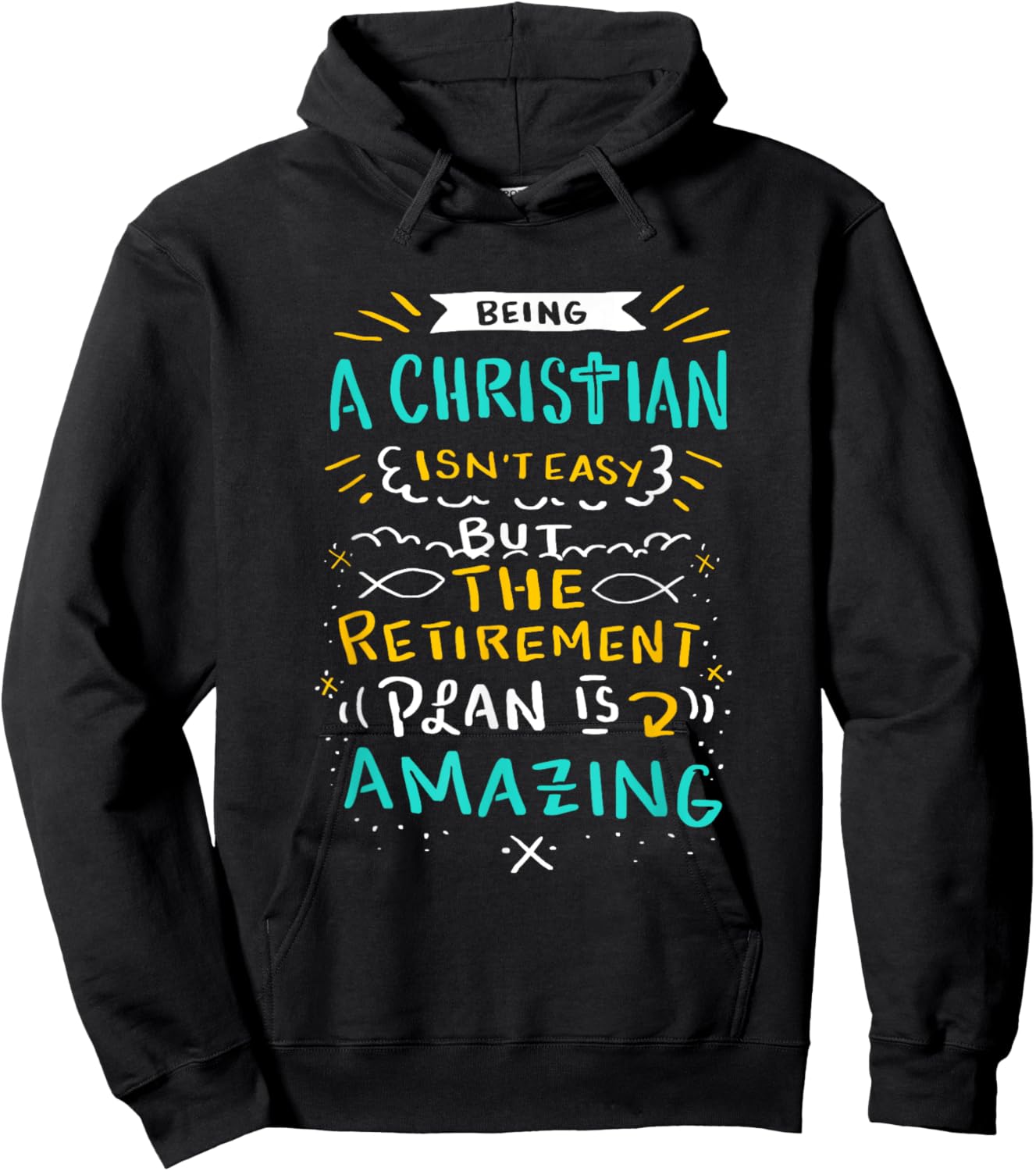 Amazing Retirement Plan - Funny Church & Christian Gift Hoodie - Hoodie | Black