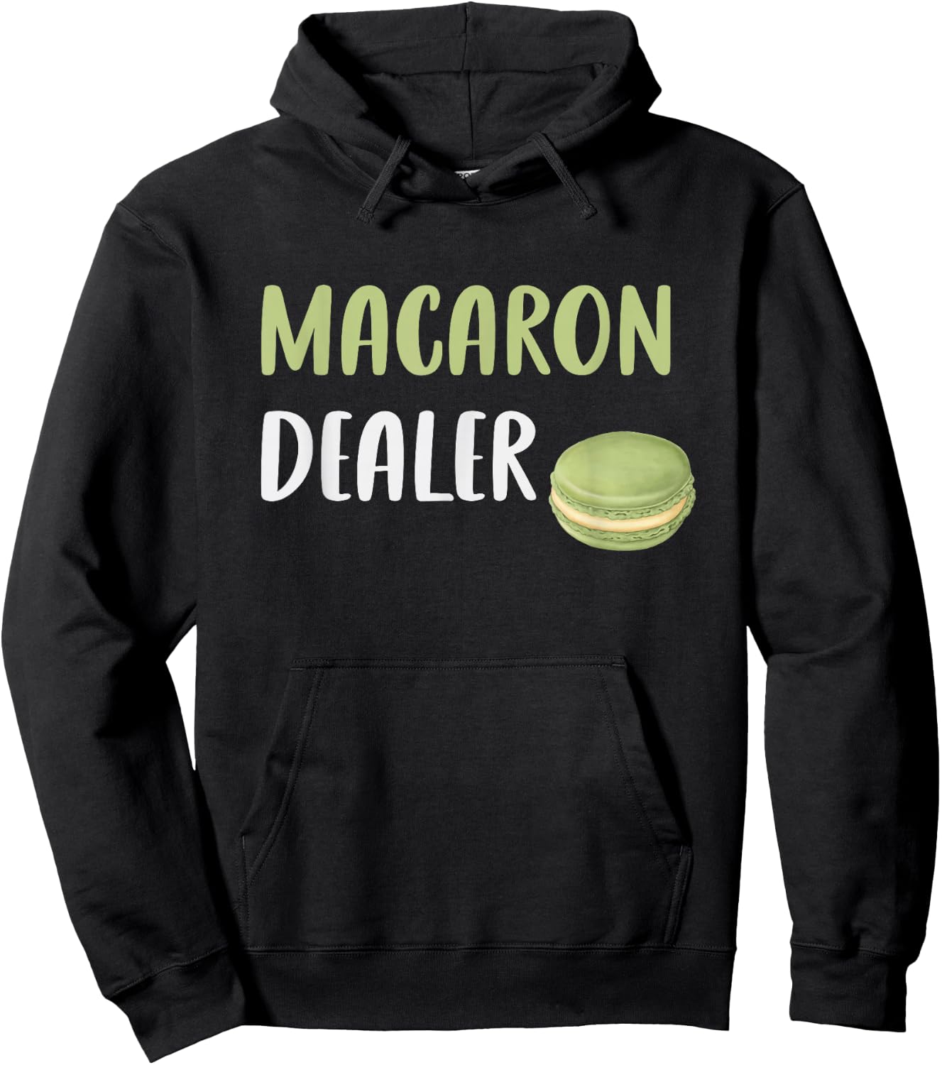 Cute Macaron Dealer - Funny Macaron Lover Baker Hoodie - Hoodie | Black
