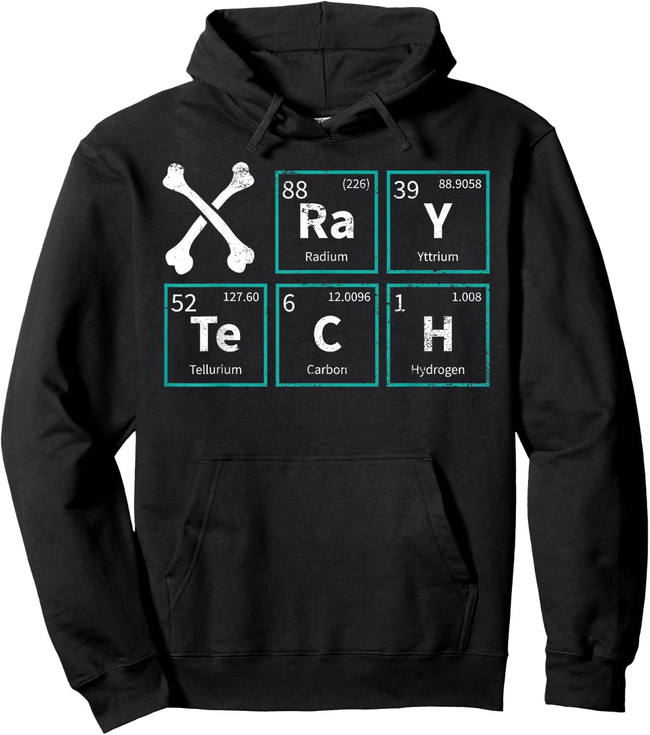 X-Ray Tech Radiologist Rad Tech Radiology Periodic Table Hoodie - Hoodie | Black