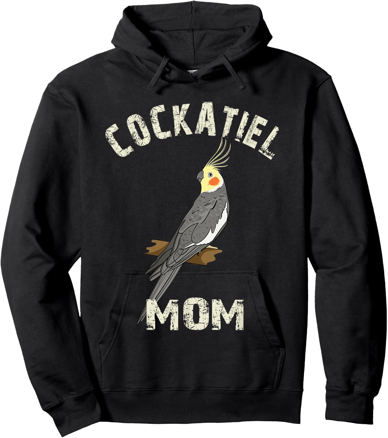 Cockatiel Mom Gift Cockatiel Parrot Bird Owner Gifts Hoodie - Hoodie | Black