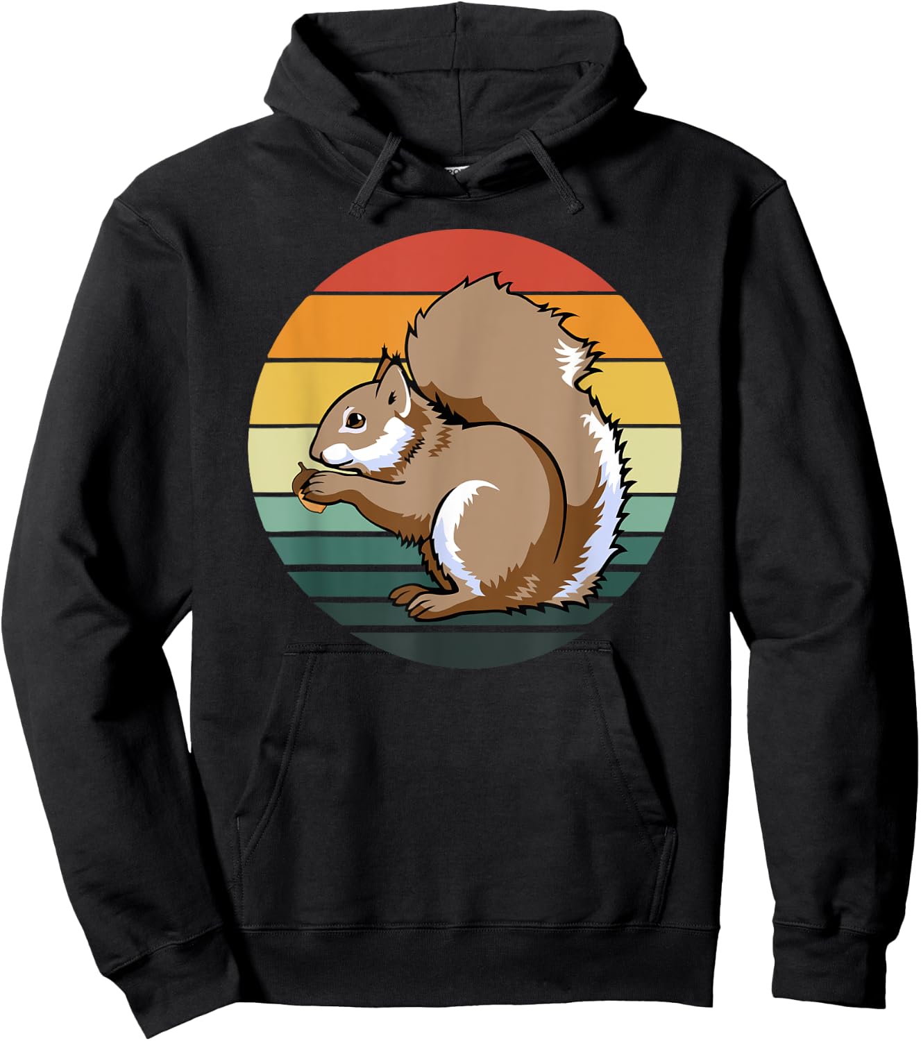 Squirrel Shirt Women Bird Feeder Empty Nature Acorn Squirrel Hoodie - Hoodie | Black