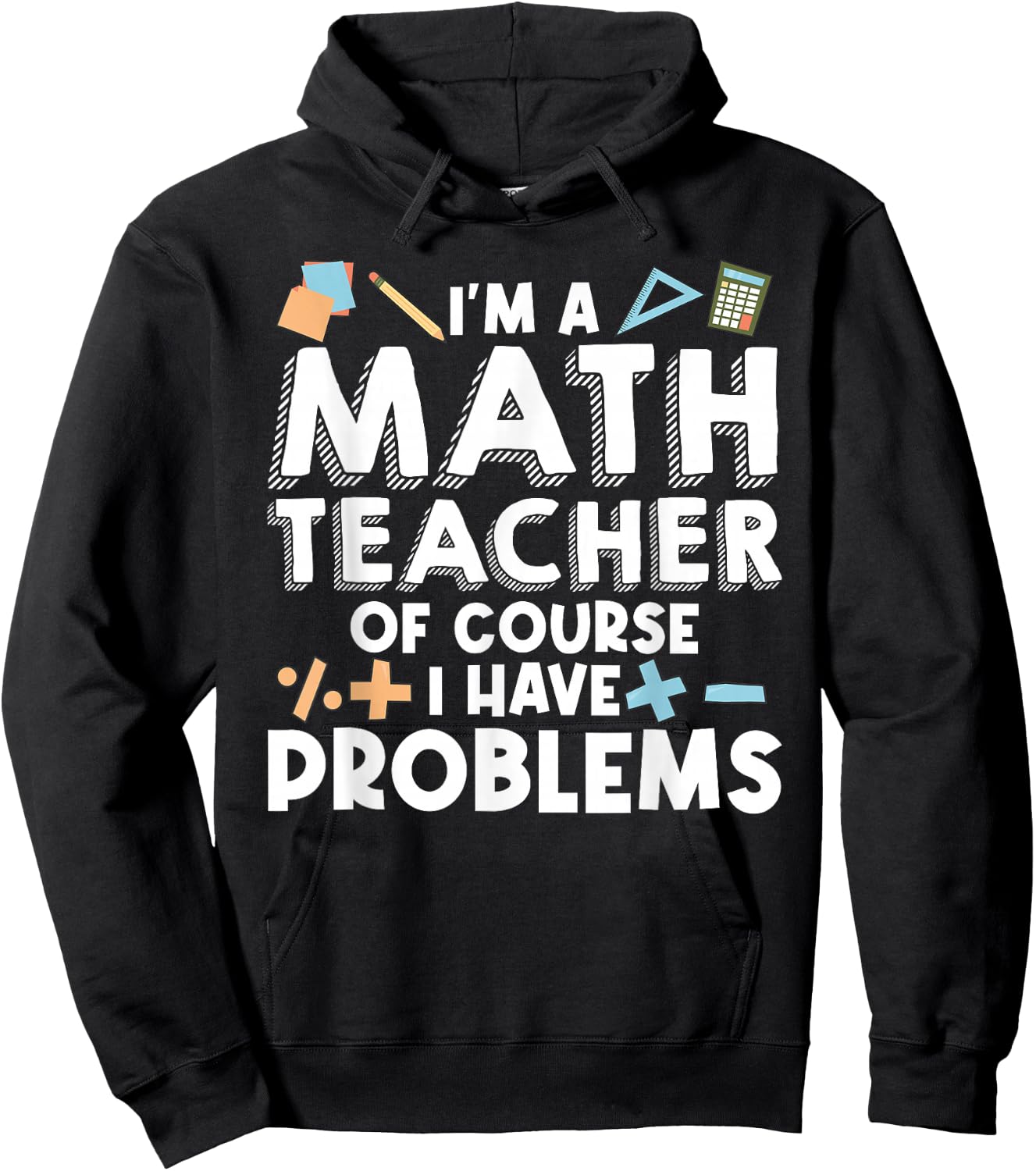 Math Teacher Art Men Women Statistics Algebra Mathematics Hoodie - Hoodie | Black