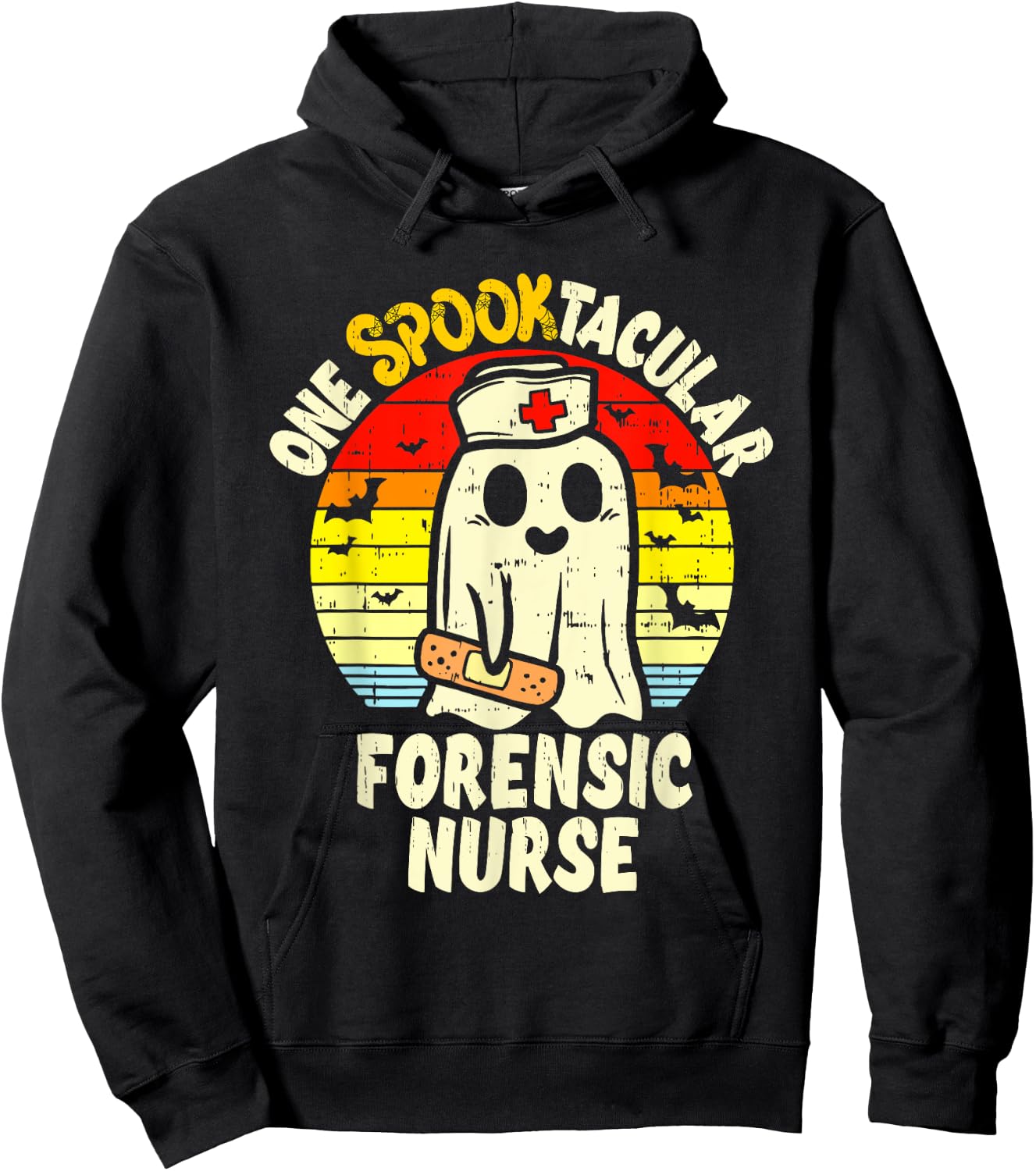 One Spooktacular Forensic Nurse Halloween Ghost Correctional Hoodie - Hoodie | Black