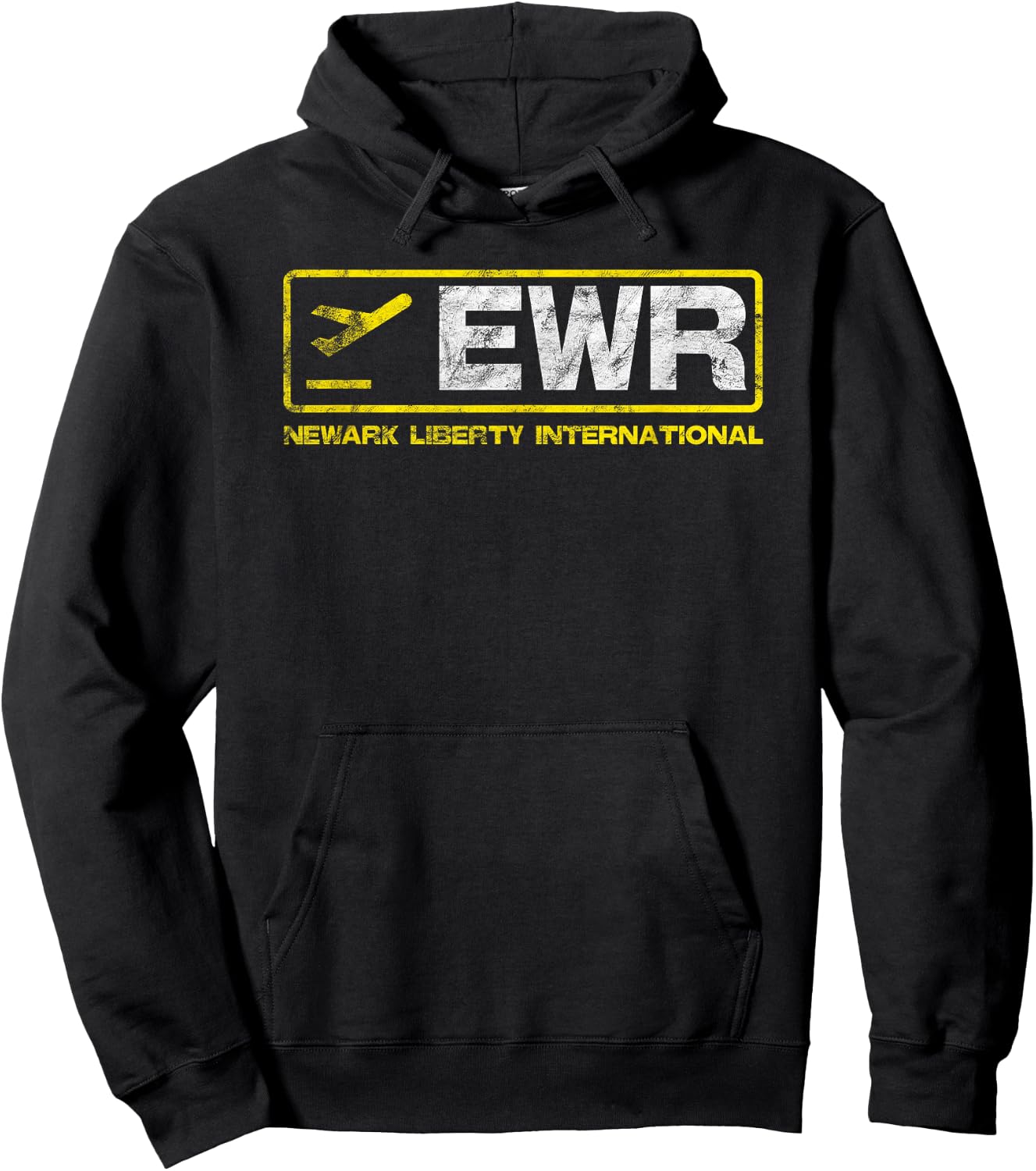 EWR Newark Liberty International Airport Code Pilot Hoodie - Hoodie | Black