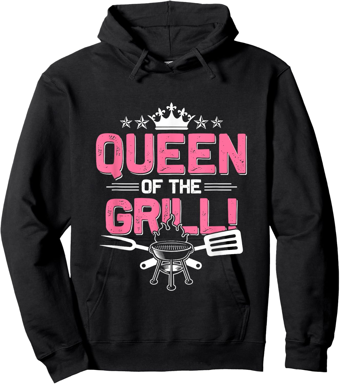 Funny BBQ Lover Grill Graphic Girls Kids Barbecue Hoodie - Hoodie | Black