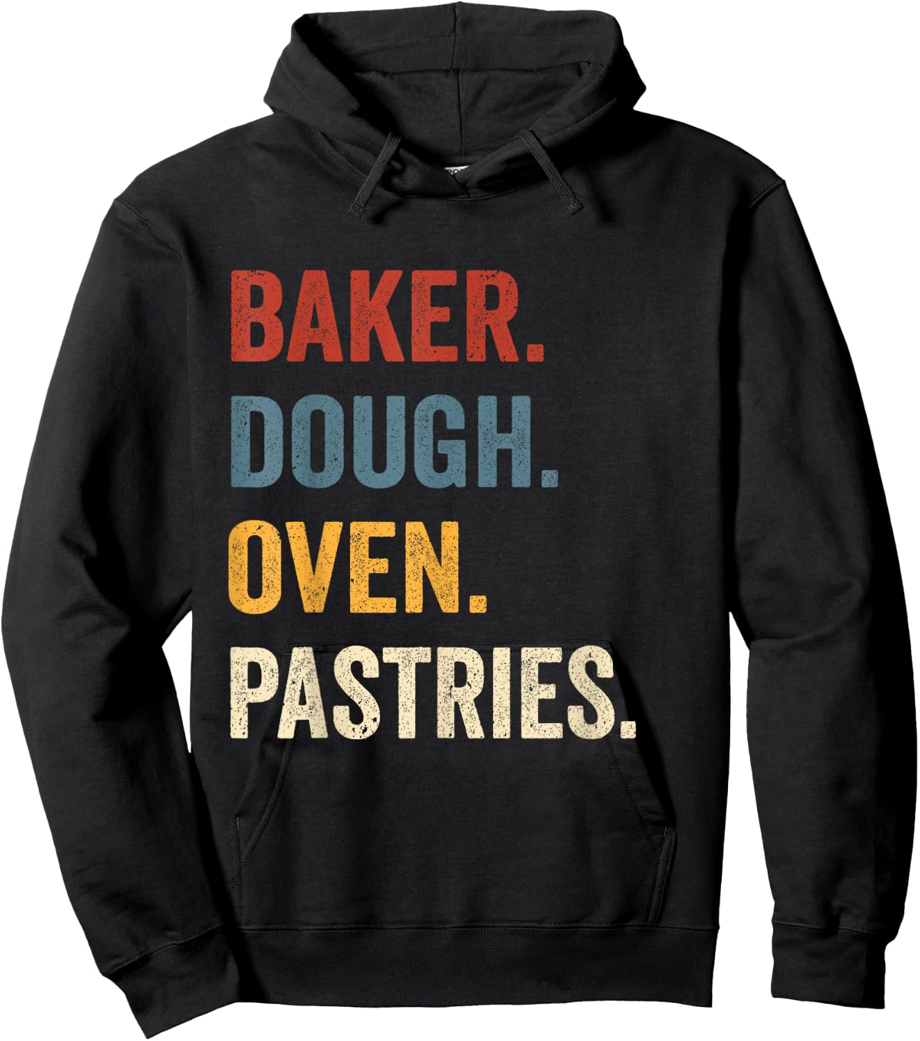 Baker Dough Oven Pastries Funny Bakery Worker Hoodie - Hoodie | Black
