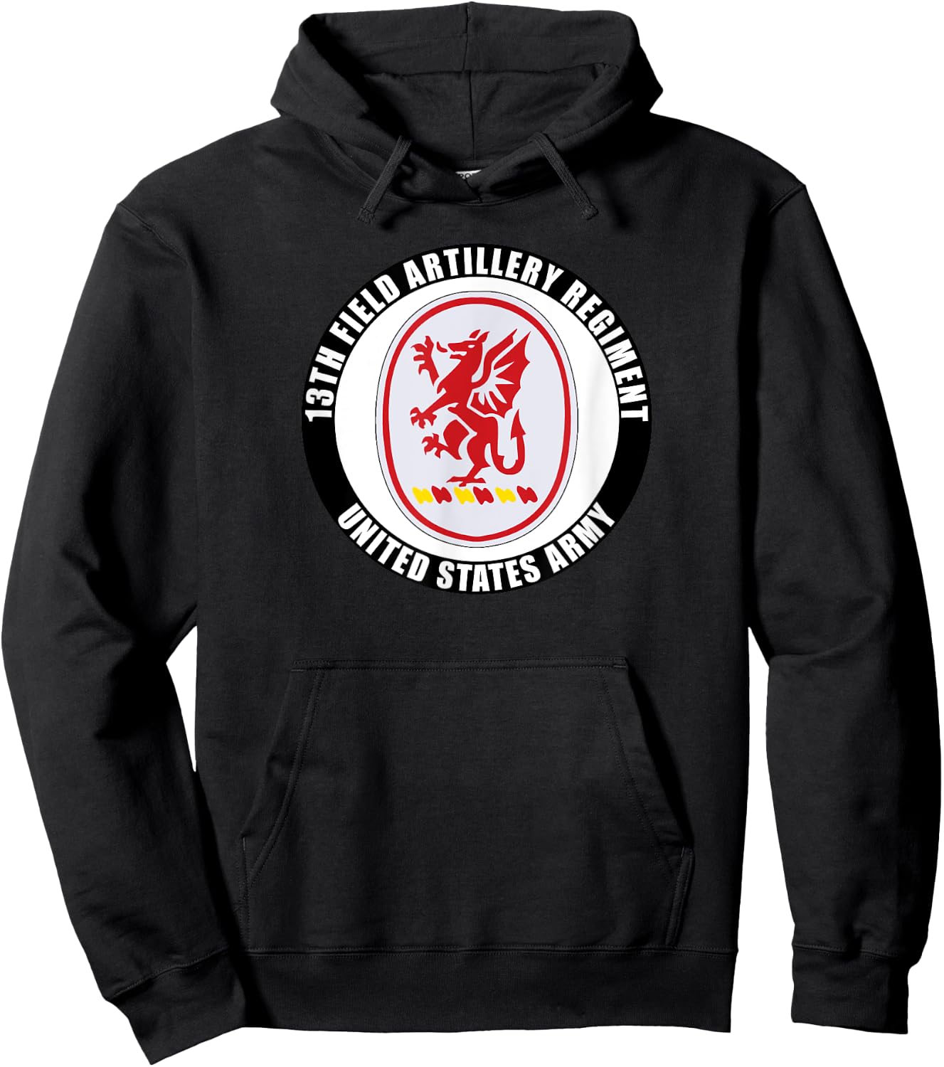 13th Field Artillery Regiment United States Army Veteran Hoodie - Hoodie | Black