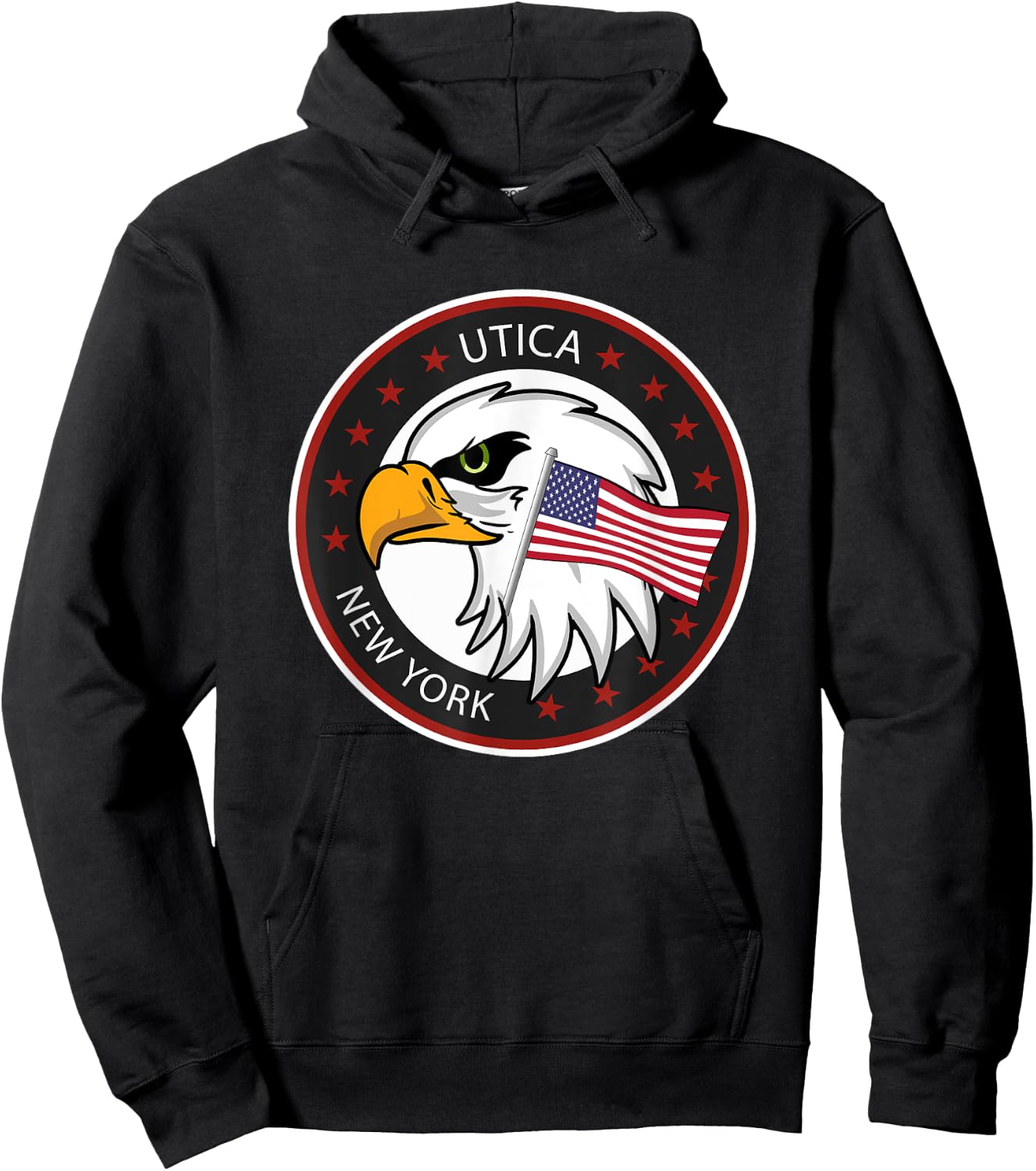 Utica NY New York Hoodie - Hoodie | Black