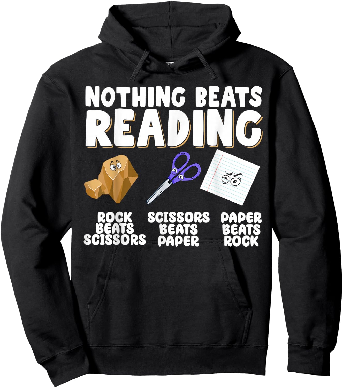 Nothing Beats Reading Hoodie - Hoodie | Black