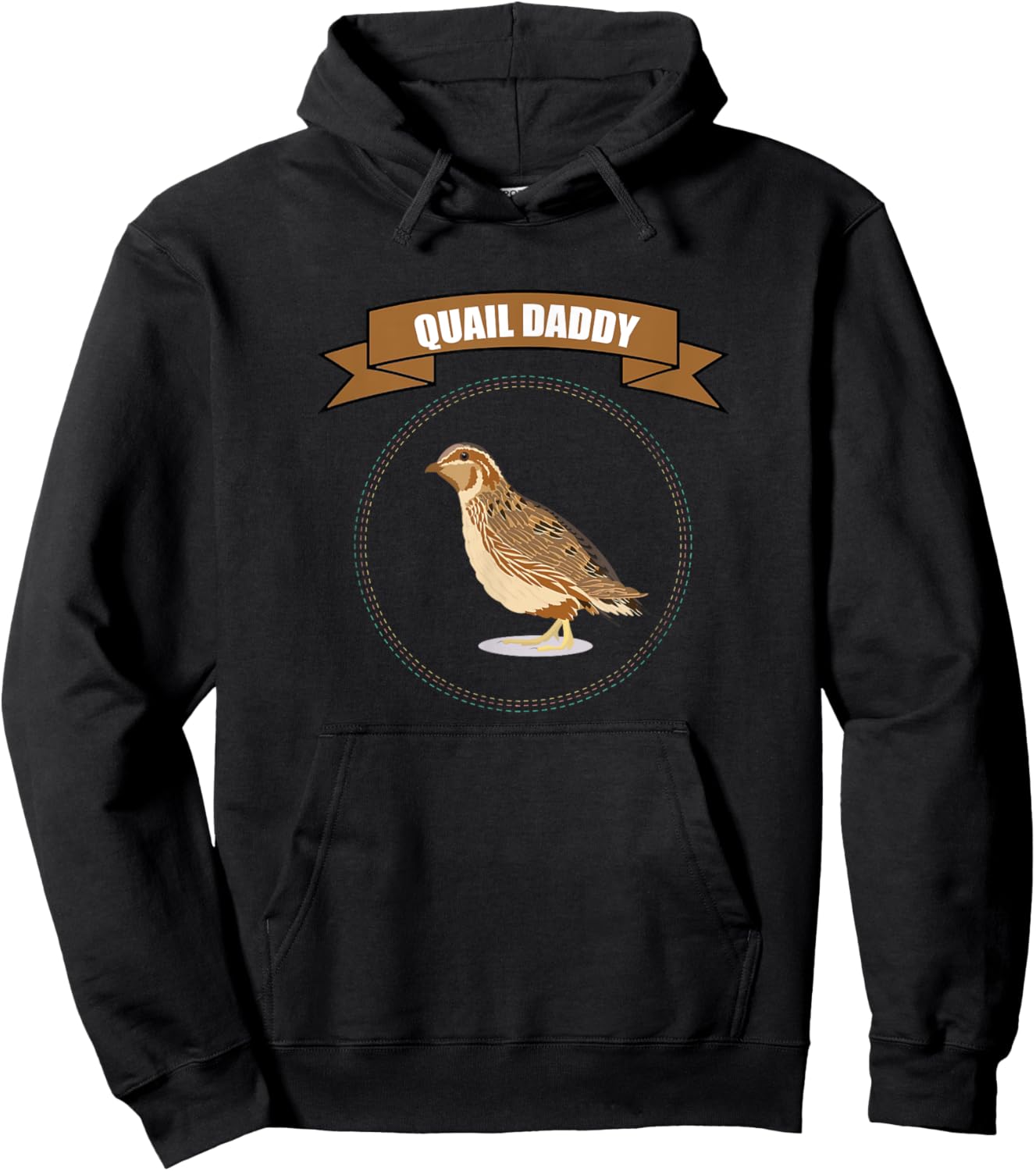 Quail Papa I quailfarmer quail Hoodie - Hoodie | Black