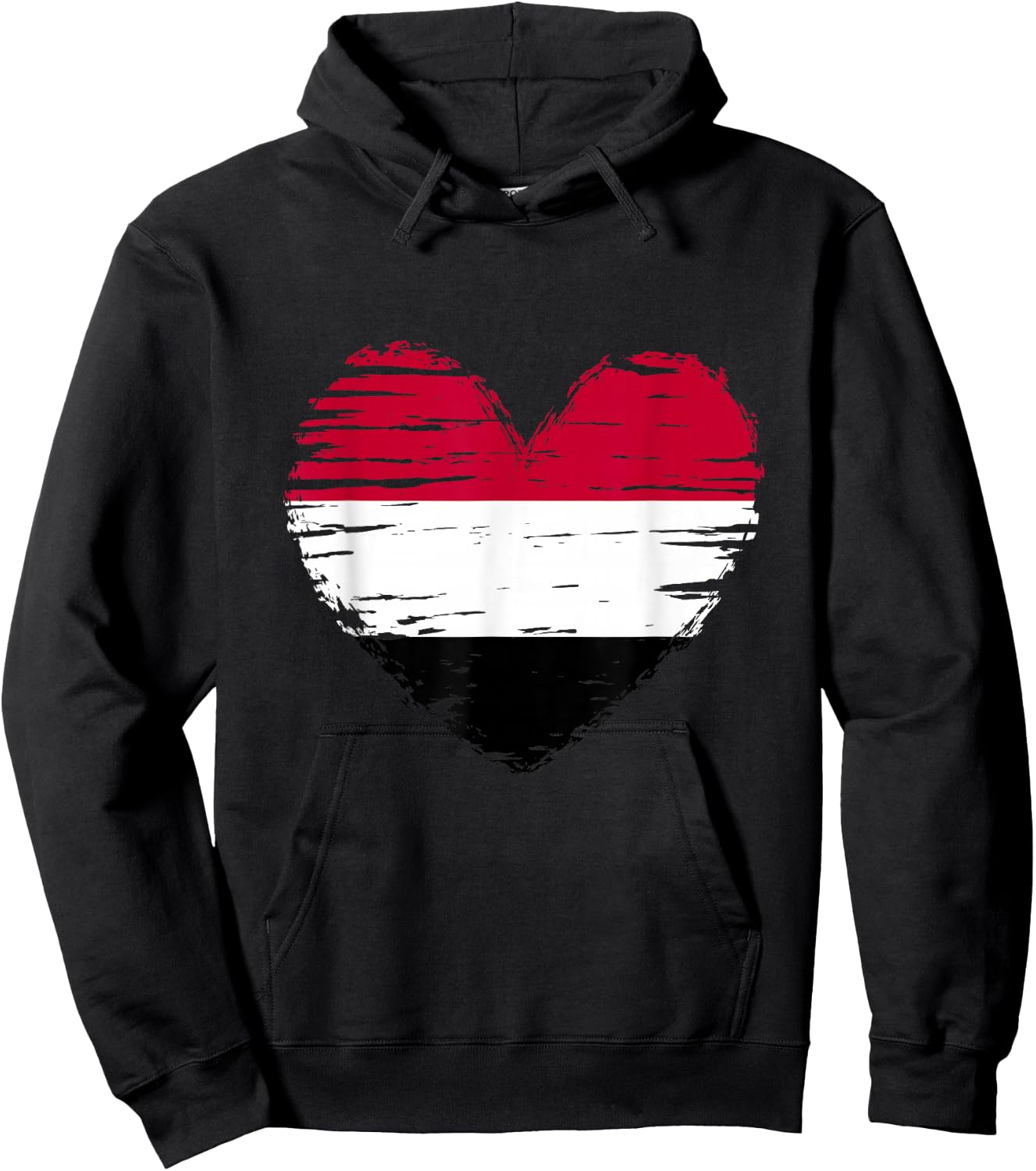 Yemen Heart Yemeni Flag Yemeni Pride Hoodie - Hoodie | Black