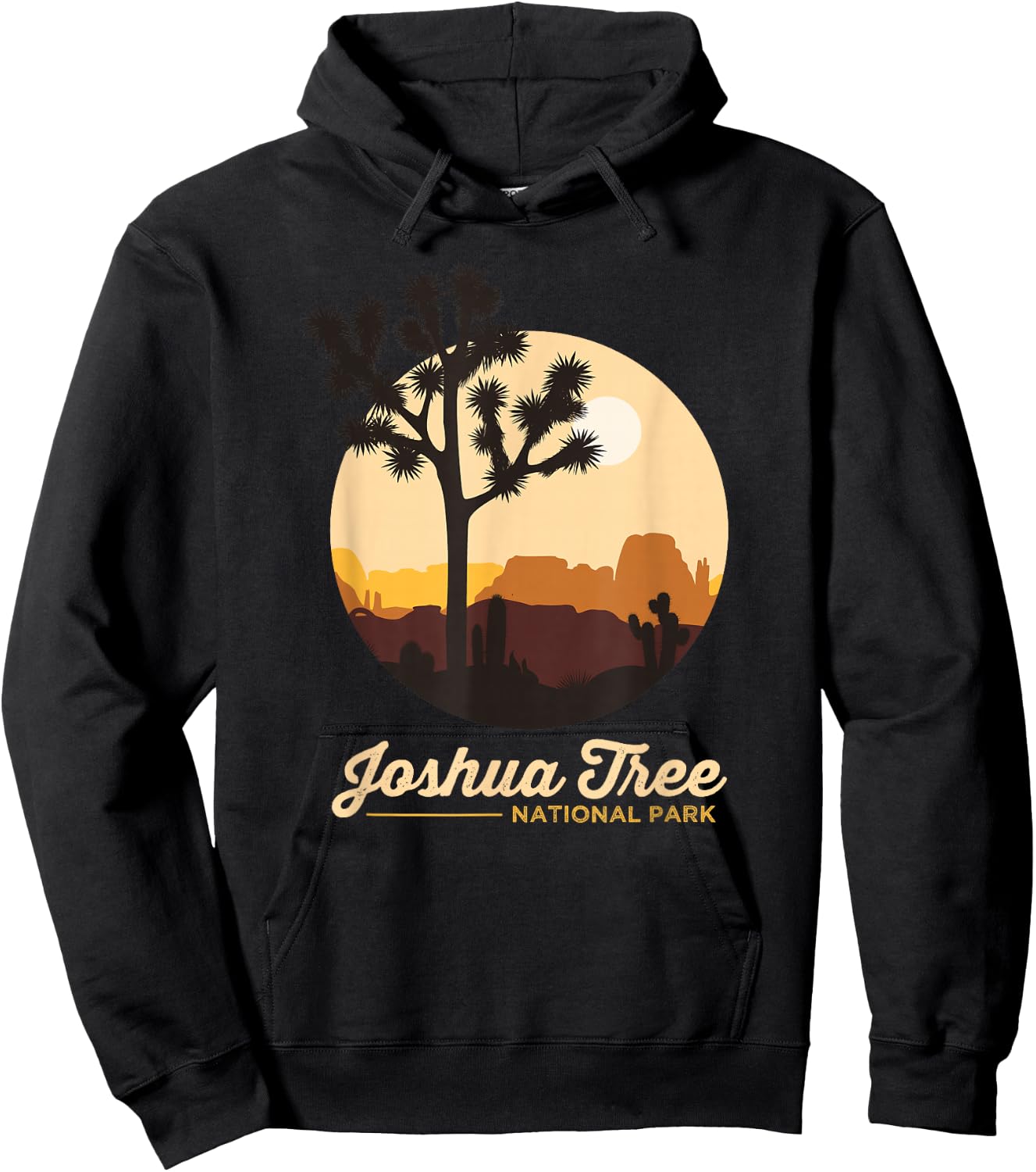 Joshua Tree Shirt Retro California Joshua Tree National Park Hoodie - Hoodie | Black
