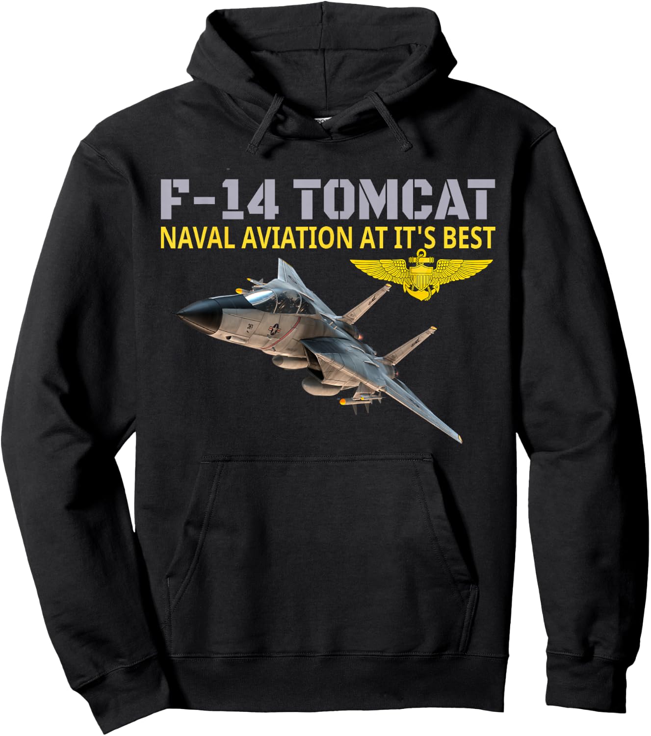 The F-14 Tomcat in action.Naval aviation at its best. Hoodie - Hoodie | Black